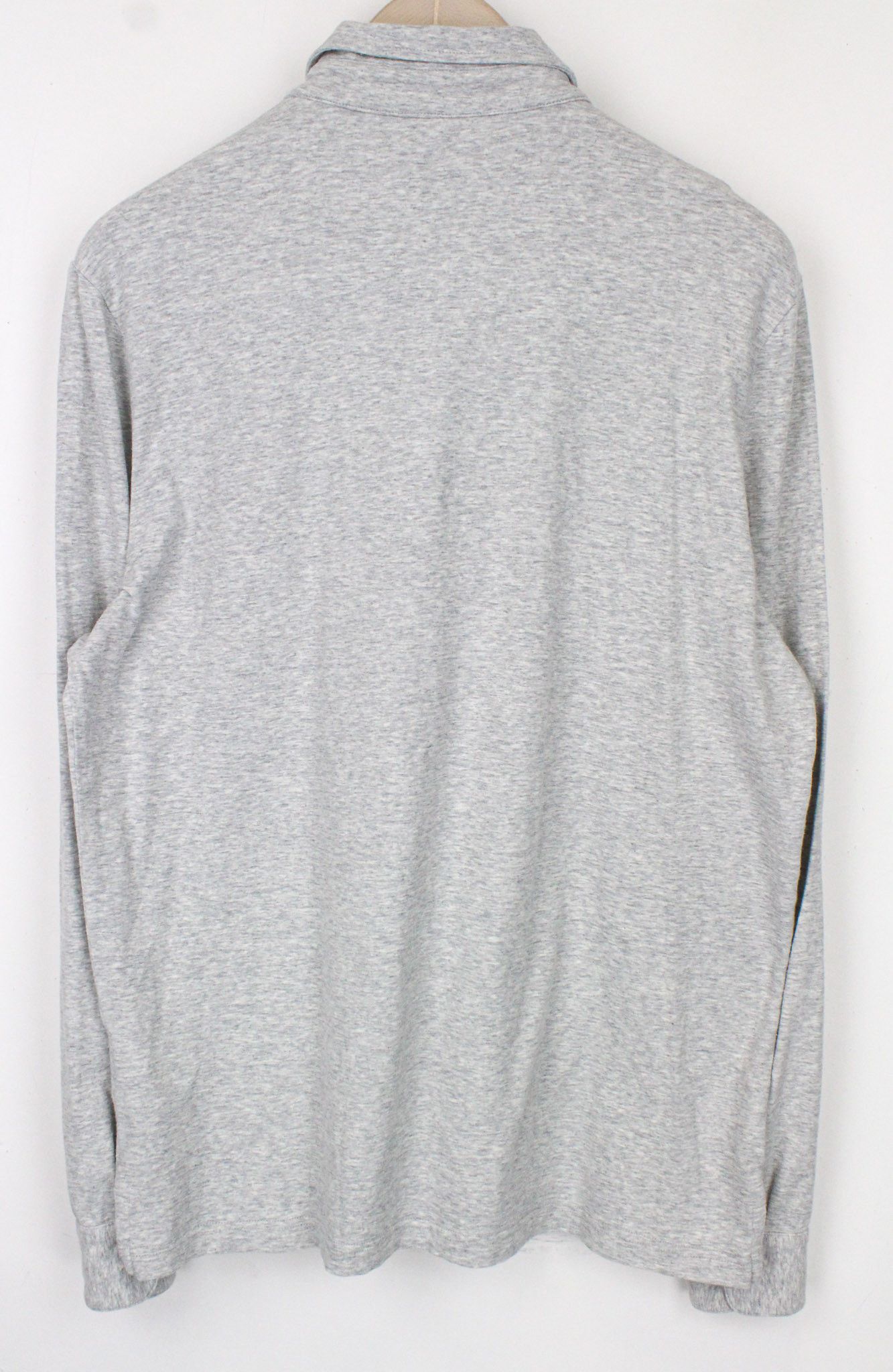 Suitsupply L Grey Cotton Cashmere Polo 72154 Size US L / EU 52-54 / 3 - 2 Thumbnail