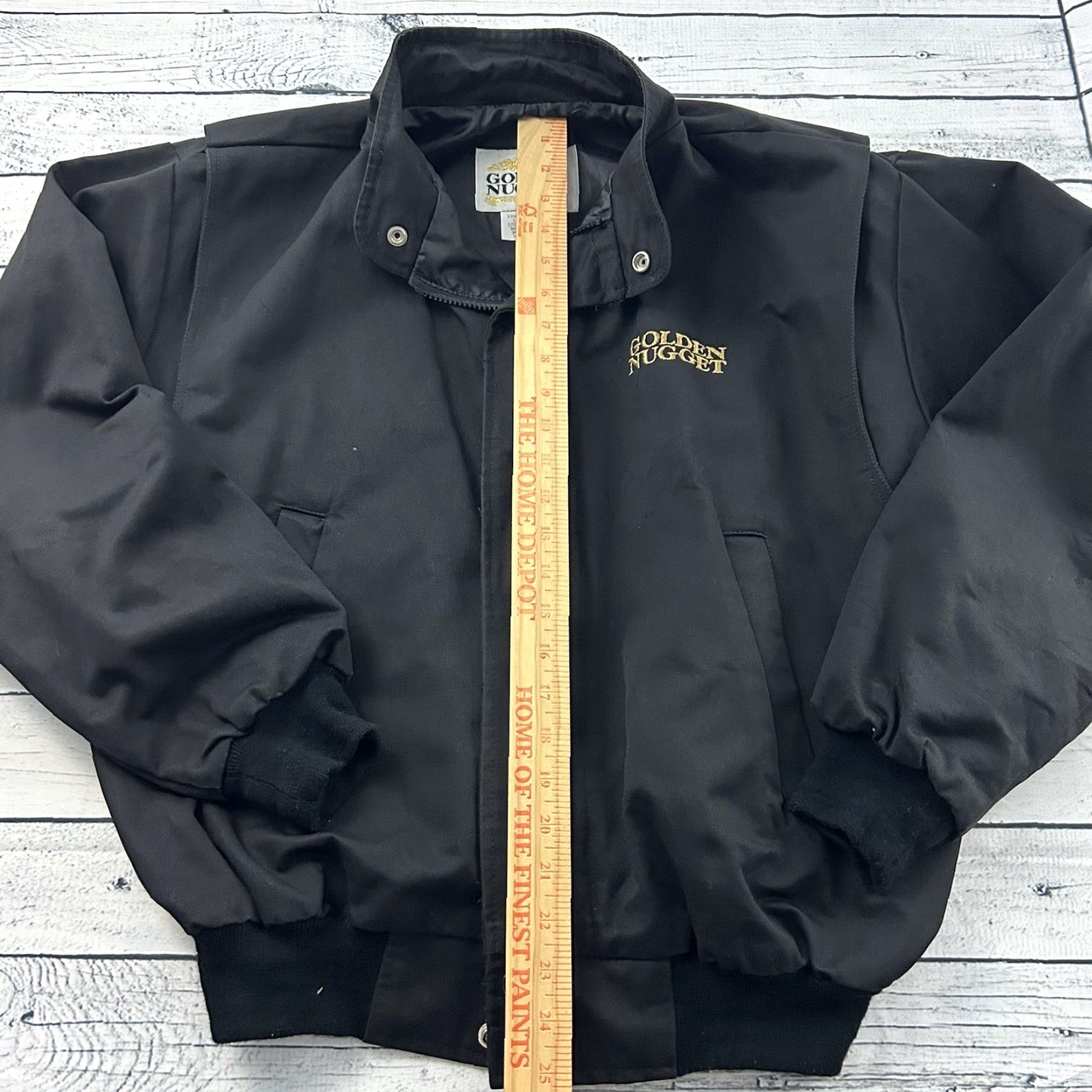 Vintage VINTAGE Golden Nugget Jacket Men's M Black Full Zip Cotton Size US M / EU 48-50 / 2 - 4 Thumbnail