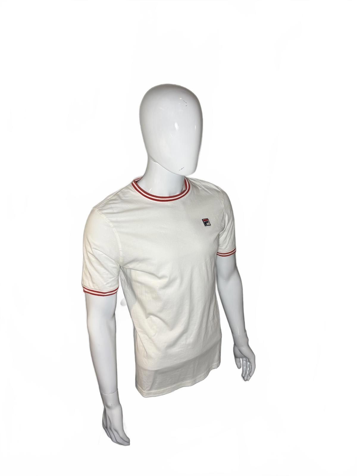 Fila Fila Classic Ringer T-Shirt - White with Red Trim Size US M / EU 48-50 / 2 - 3 Thumbnail