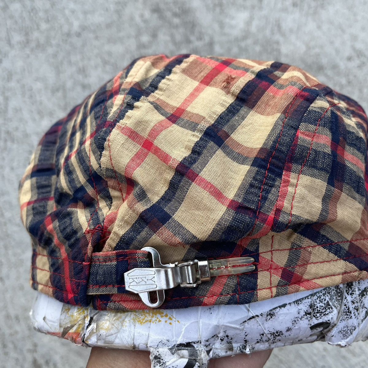 Japanese Brand × Vintage Vintage Tartan flat cap by skyline Size ONE SIZE - 4 Thumbnail