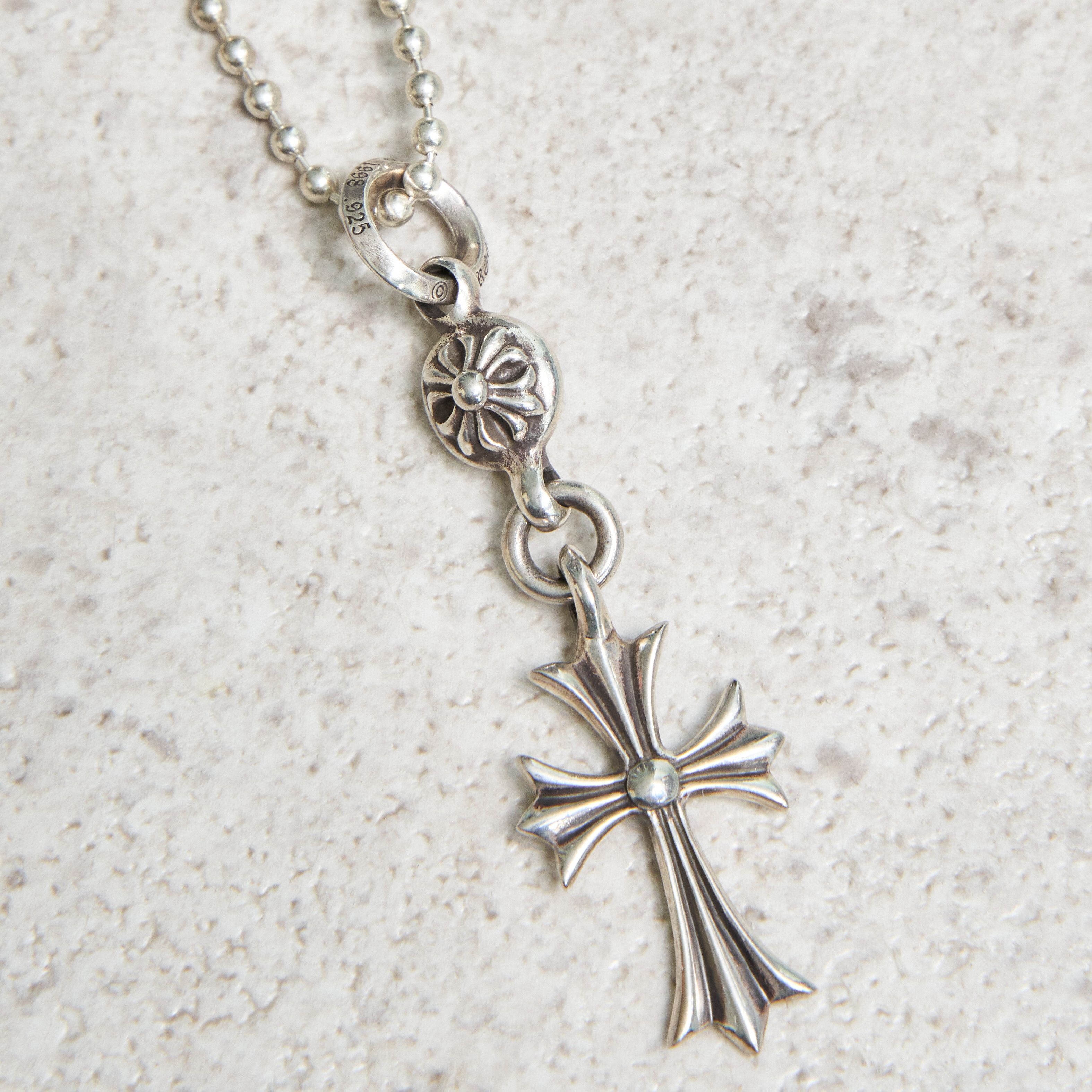 Chrome Hearts CHROME HEARTS Tiny Cross Ball Chain Necklace Size ONE SIZE - 4 Thumbnail