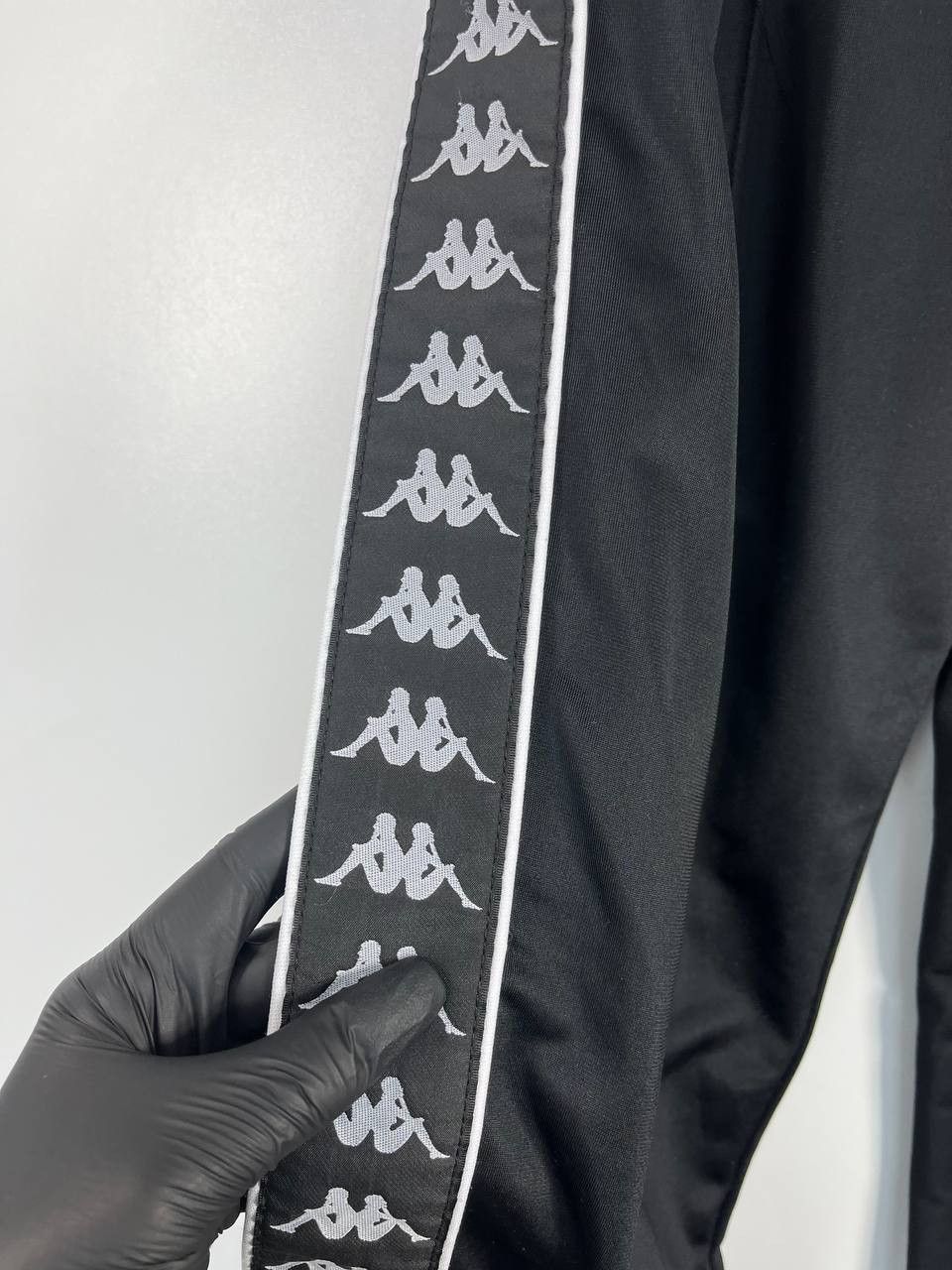 Kappa Kappa Track Pants Black Vintage Style Logo Tape Size S Size US 36 / EU 52 - 3 Thumbnail