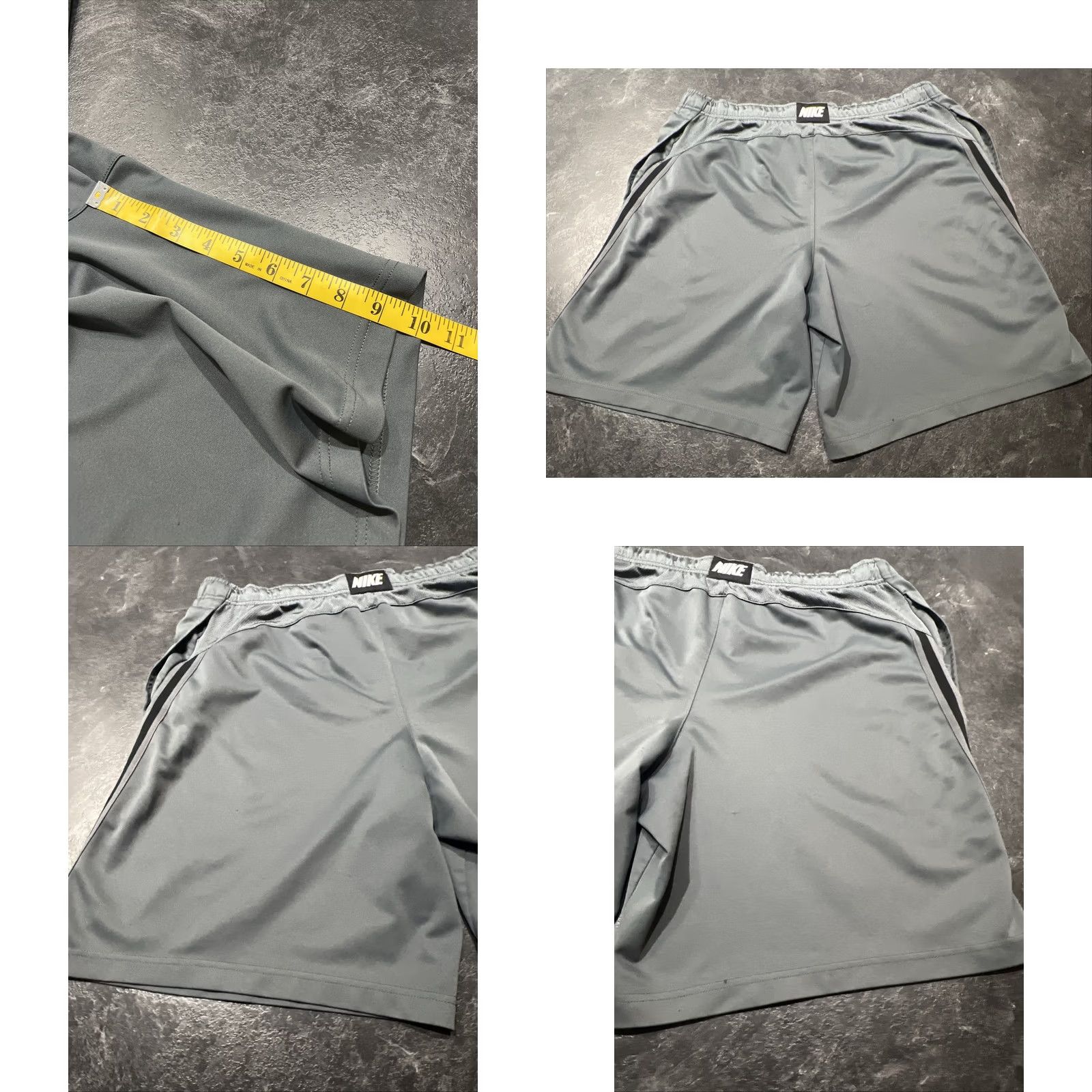 Nike Nike Men’s Dri-Fit Shorts Gray XL Running Shorts Athletic Pockets Adjustable Waist Lightweight Size US 36 / EU 52 - 8 Thumbnail