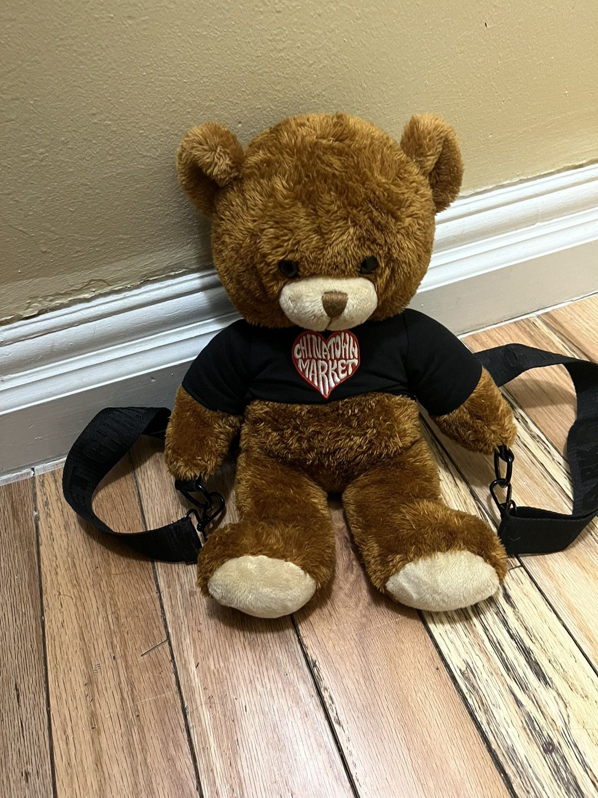 image of Chinatown Market Teddy Bear Bag in Brown, Men's