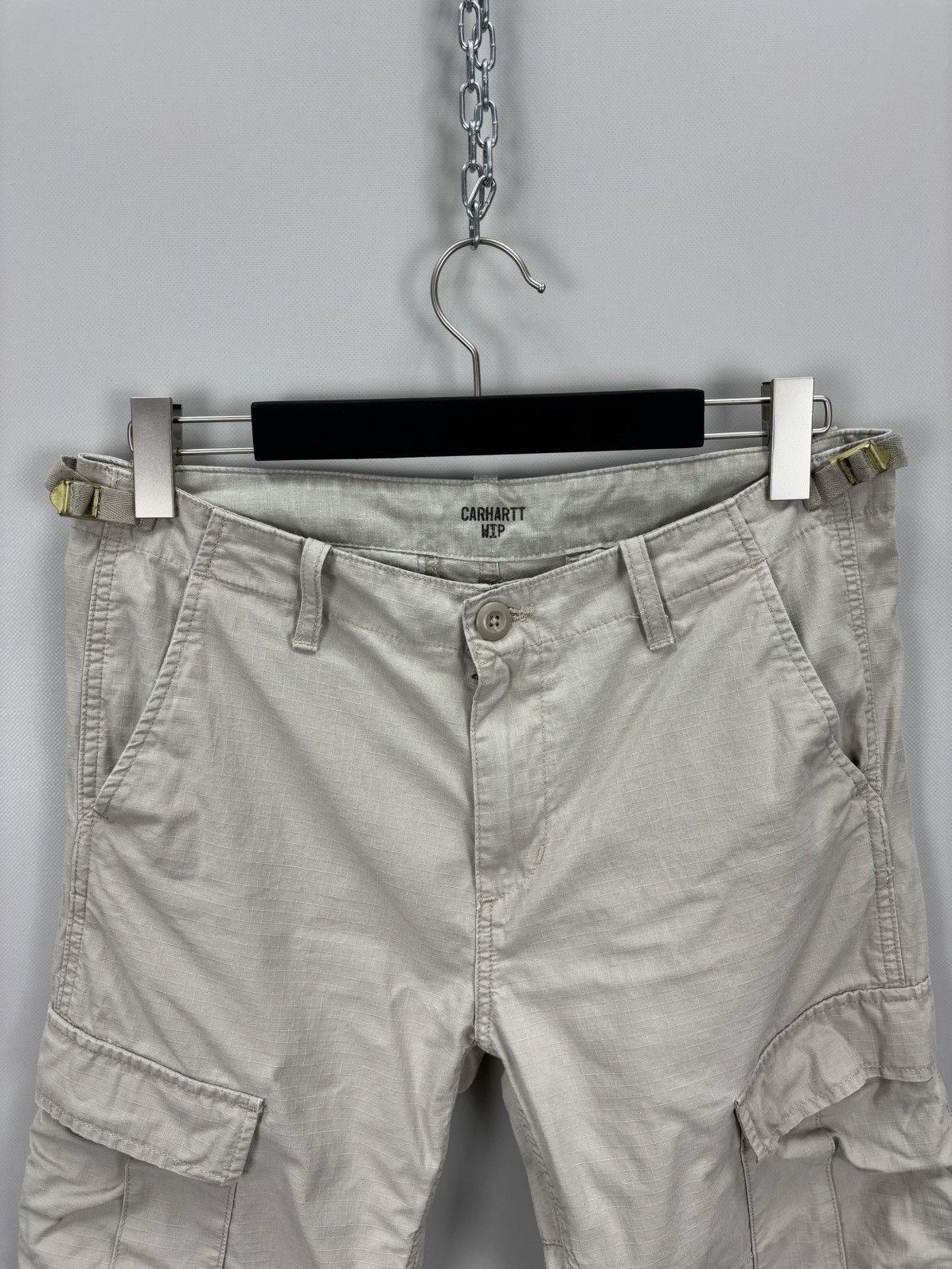 Carhartt Mens cargo pants Carhartt Size 31x32 Color Beige Size US 31 - 4 Thumbnail