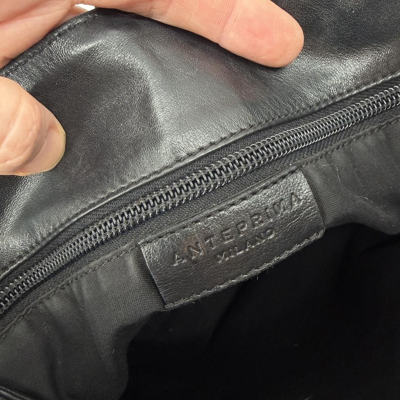 The Unbranded Brand Anteprima Milano Black Leather Tote 8031 Size ONE SIZE - 4 Thumbnail