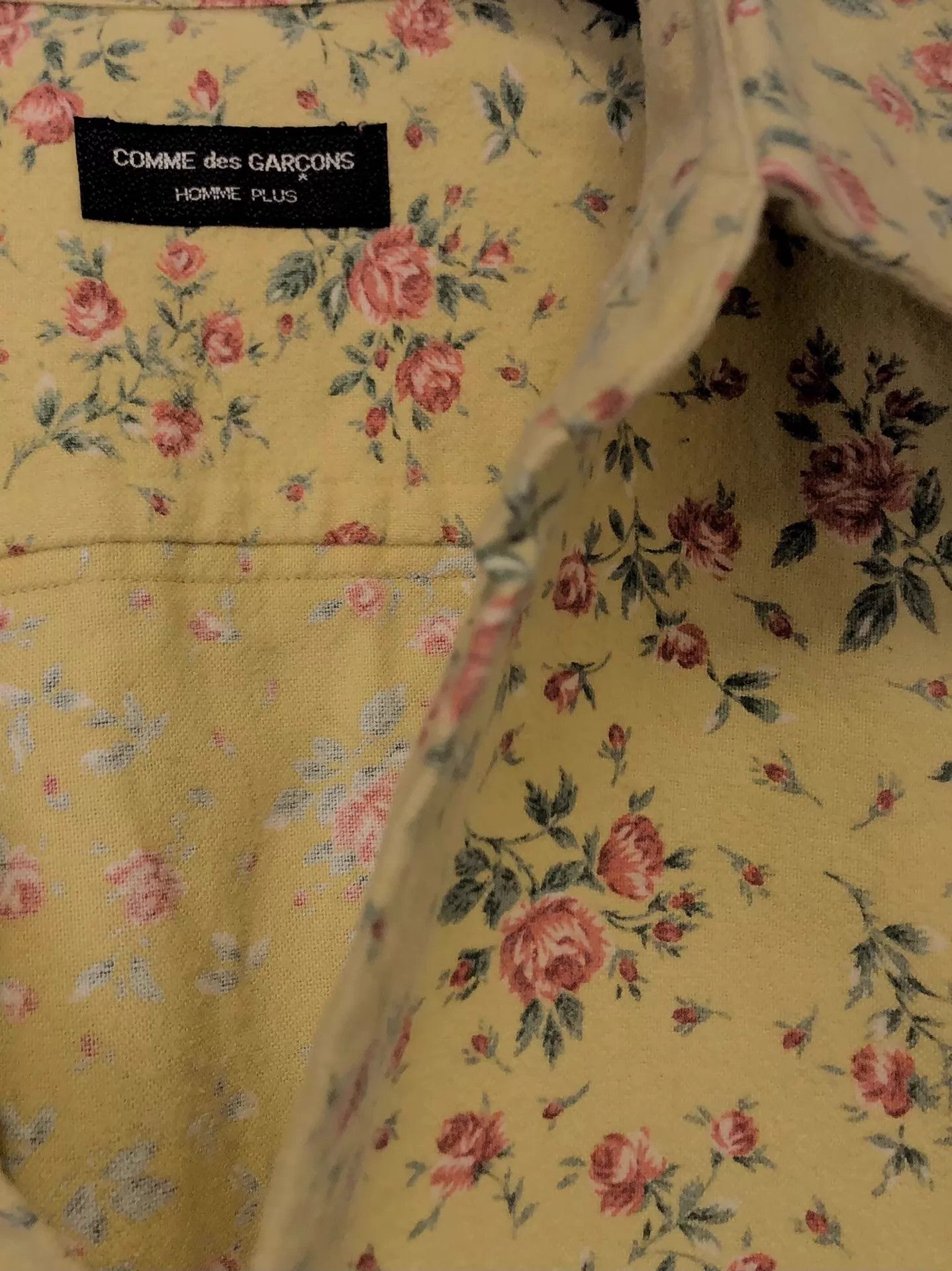 Comme des Garcons Comme des Garçons 1998FW Floral Brushed Cotton Shirt Unisex Size US S / EU 44-46 / 1 - 5 Thumbnail
