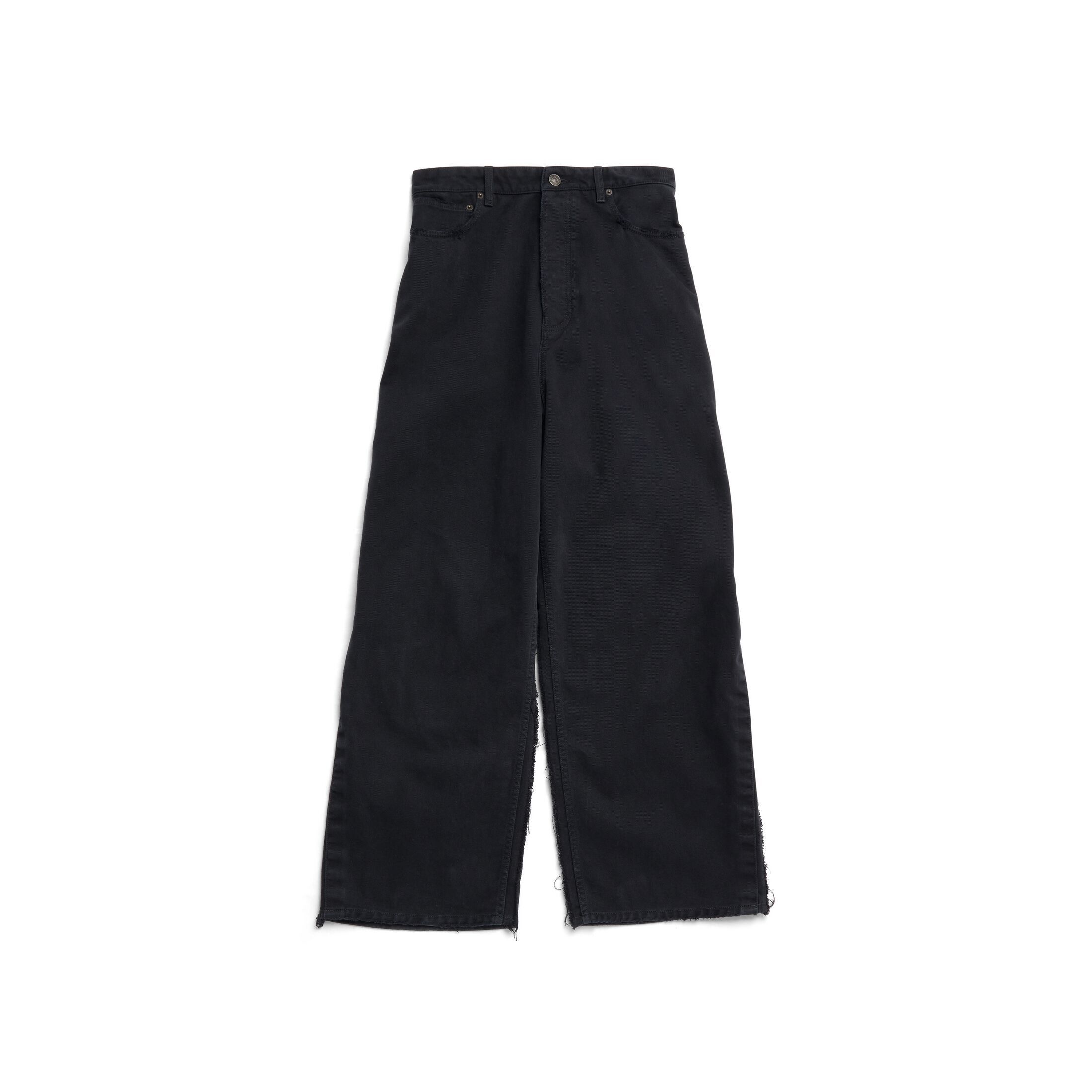 Pre-owned Balenciaga Jeans Pants Cargo Workwear 738751tnw111700 In Black Denim