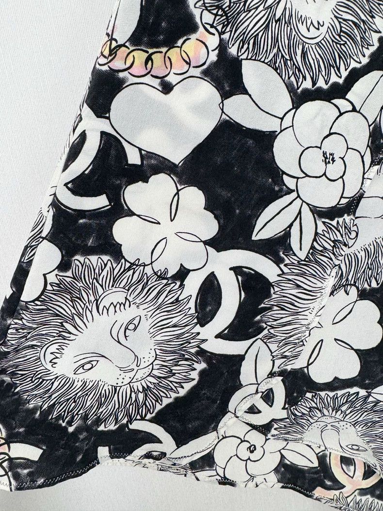 Chanel Chanel Camellia Silk Shorts Size 39" - 5 Thumbnail