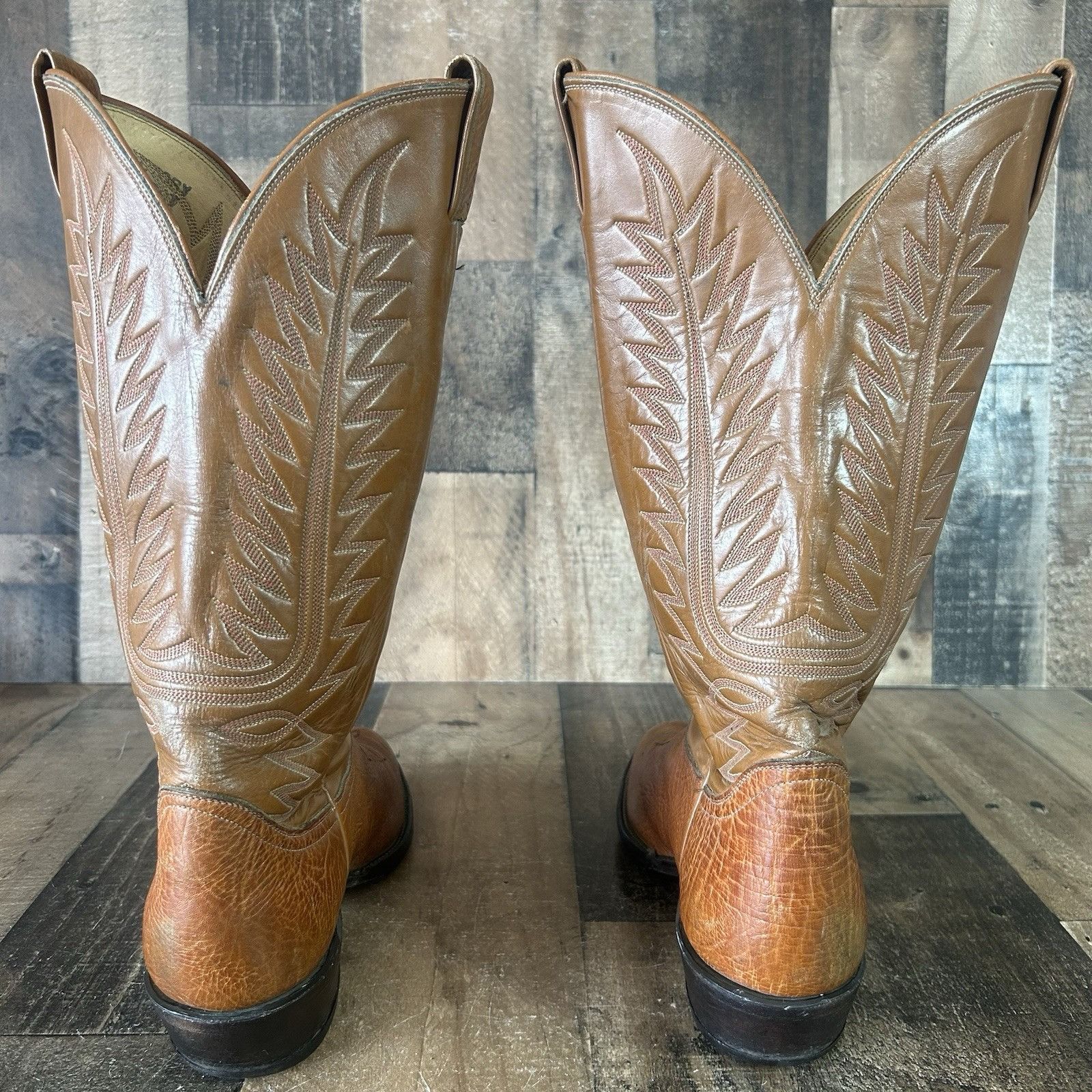 Tony Lama Tony Lama Vintage Gold Label Cowboy Boots Mens 10.5 E Size US 10.5 / EU 43-44 - 6 Thumbnail