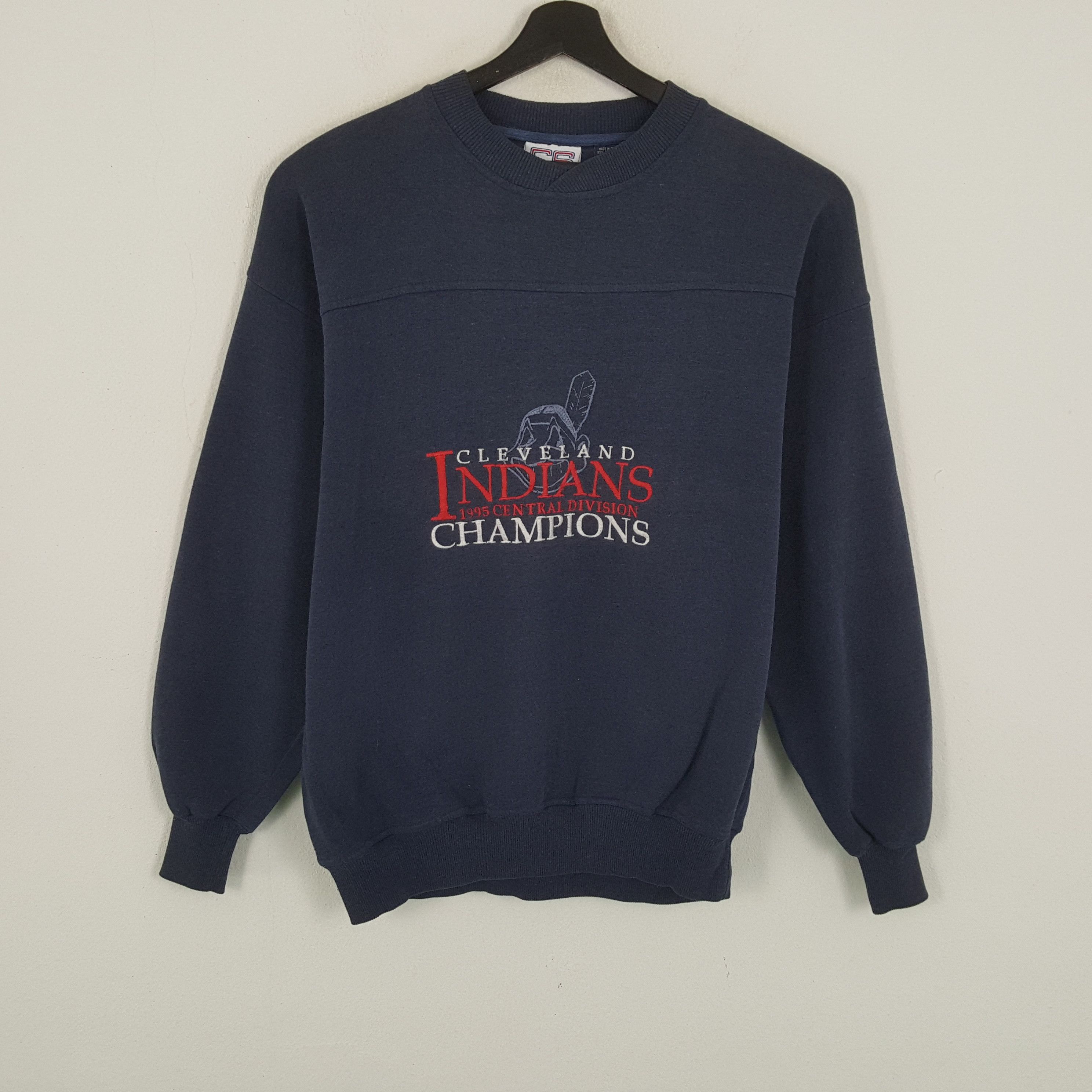 MLB × Vintage CLEVELAND INDIANS MLB Baseball Team Sweatshirt Size US L / EU 52-54 / 3 - 1 Thumbnail