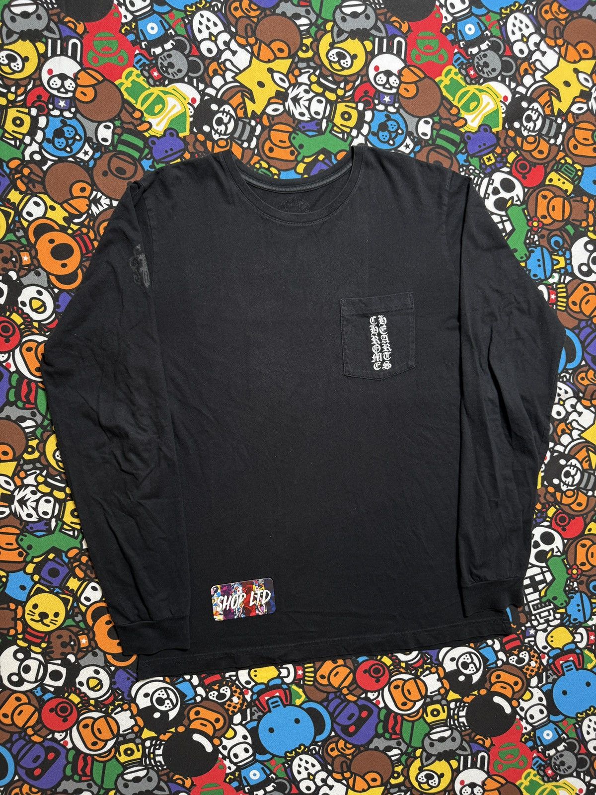 Chrome Hearts Chrome Hearts Black Multi Cross Logo Long Sleeve Tee Size US L / EU 52-54 / 3 - 3 Thumbnail