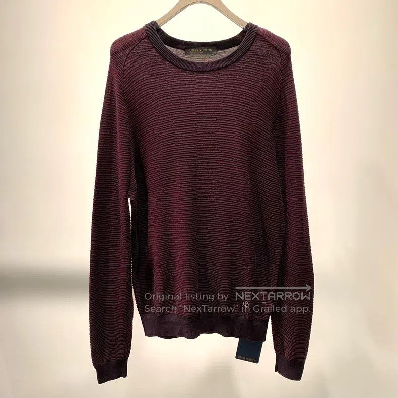 Louis Vuitton Striped black and red knit sweater