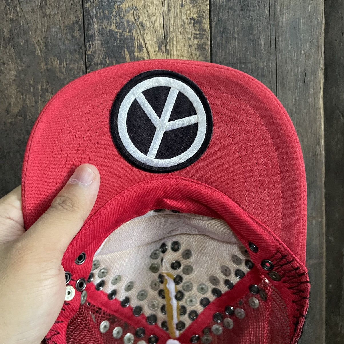 Yasuyuki Ishii Vintage Yasuyuki Ishii Studded Distress Trucker Cap Size ONE SIZE - 13 Thumbnail