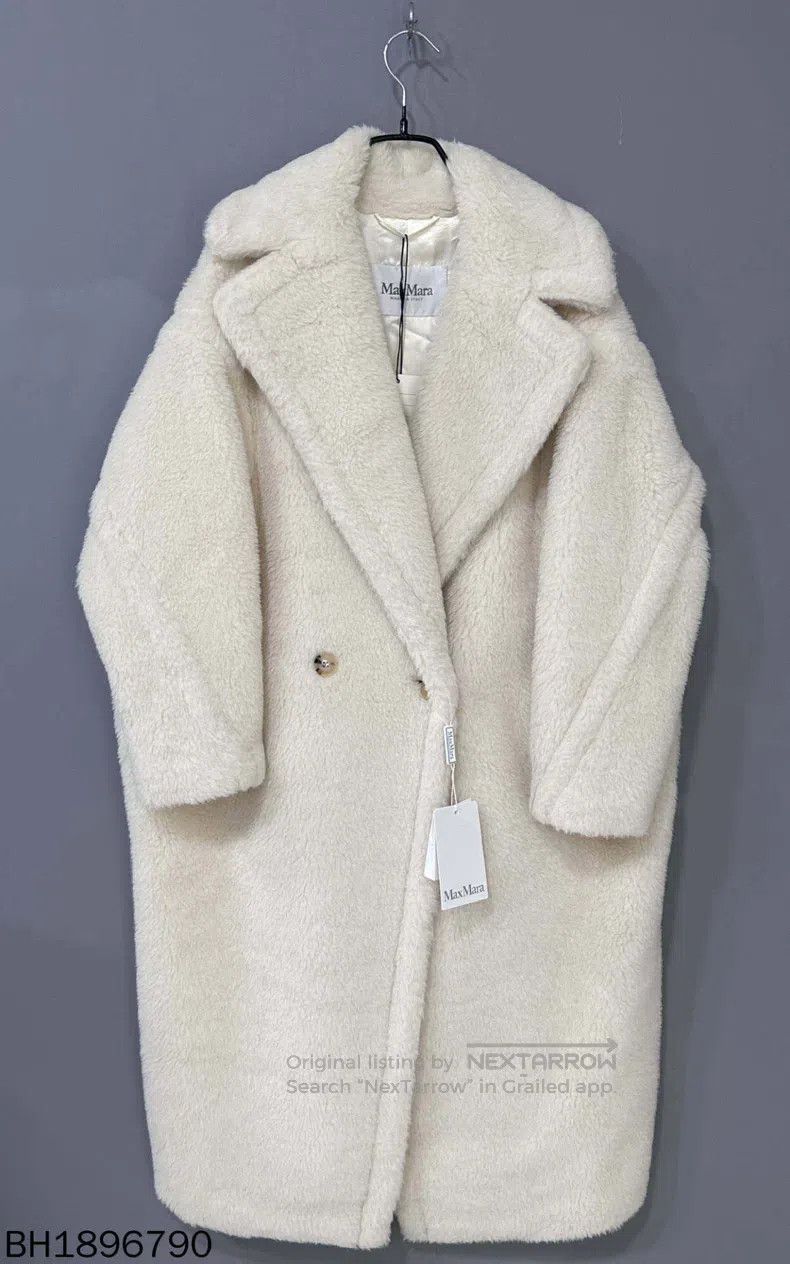 Max Mara Max Mara Pure white teddy long coat Size XS / US 0-2 / IT 36-38 - 1 Thumbnail