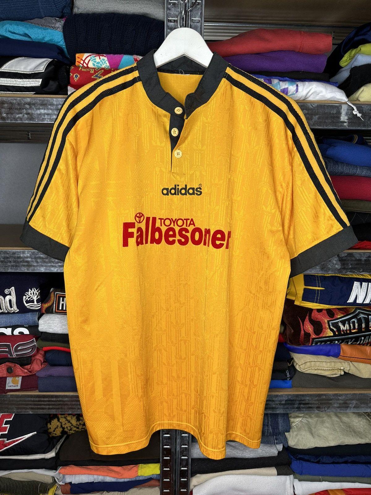 Pre-owned Adidas X Soccer Jersey 6 Adidas Toyota Germany Streetwear Blokecore Football Shirt In Orange