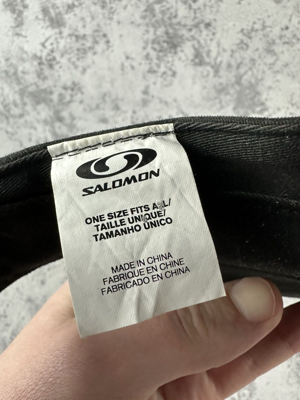 Salomon Y2K Salomon Black Embroidered Logo Visor Cap Size ONE SIZE - 5 Thumbnail