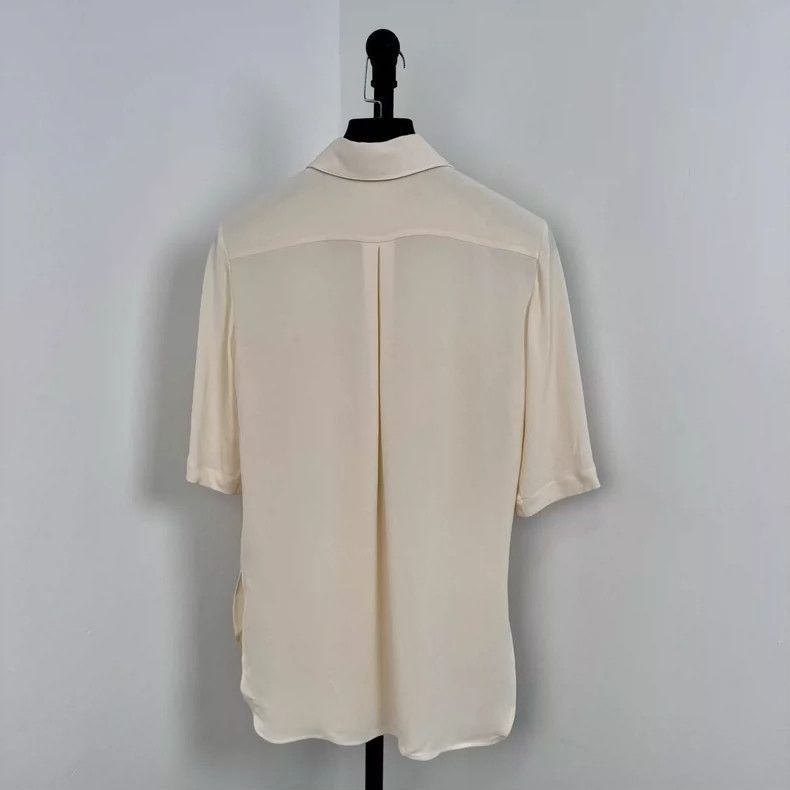 Chanel Chanel Silk Polo Short Sleeve Shirt -2505 Size XS / US 0-2 / IT 36-38 - 4 Thumbnail