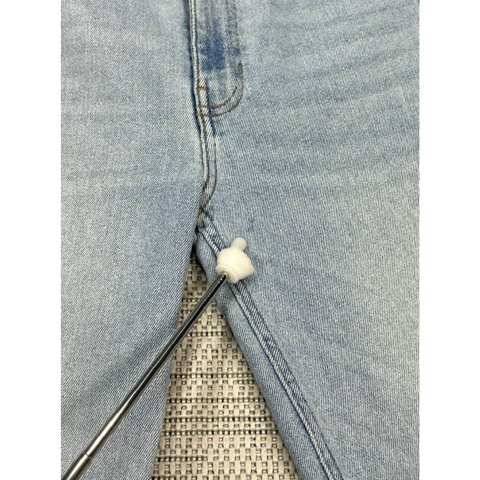 Zara Zara Jeans Womens 6 Blue Denim Logo Stretch High Rise Skinny 26x27 Adult Regular Button Zip Size 28" / US 6 / IT 42 - 3 Thumbnail