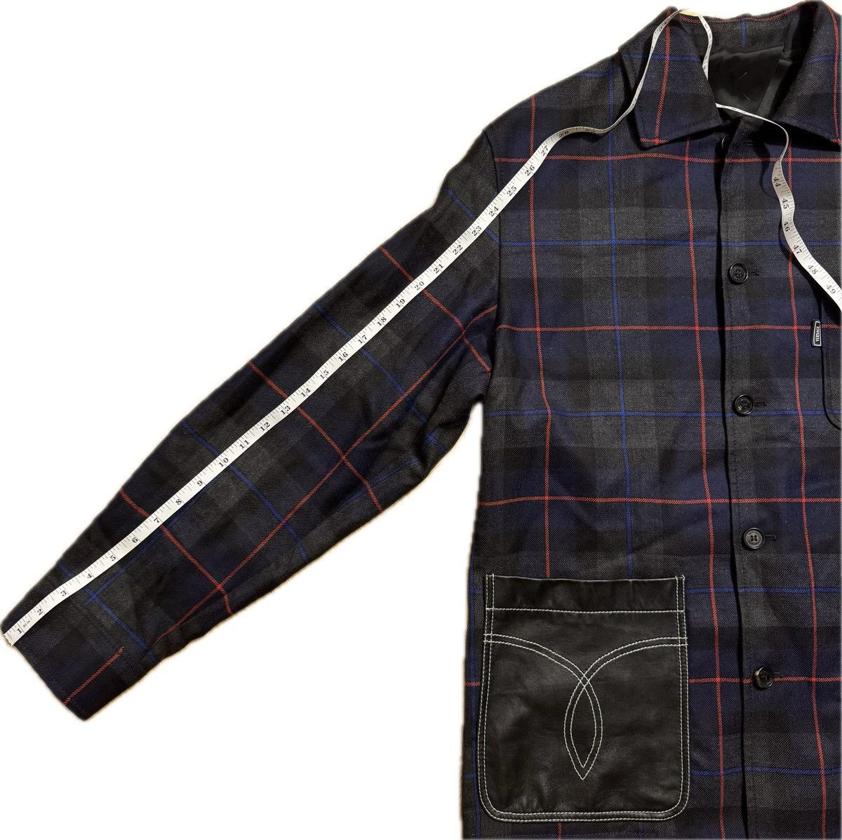 Versace Versace Wool and Leather Button-Up Blazer Size US M / EU 48-50 / 2 - 5 Thumbnail