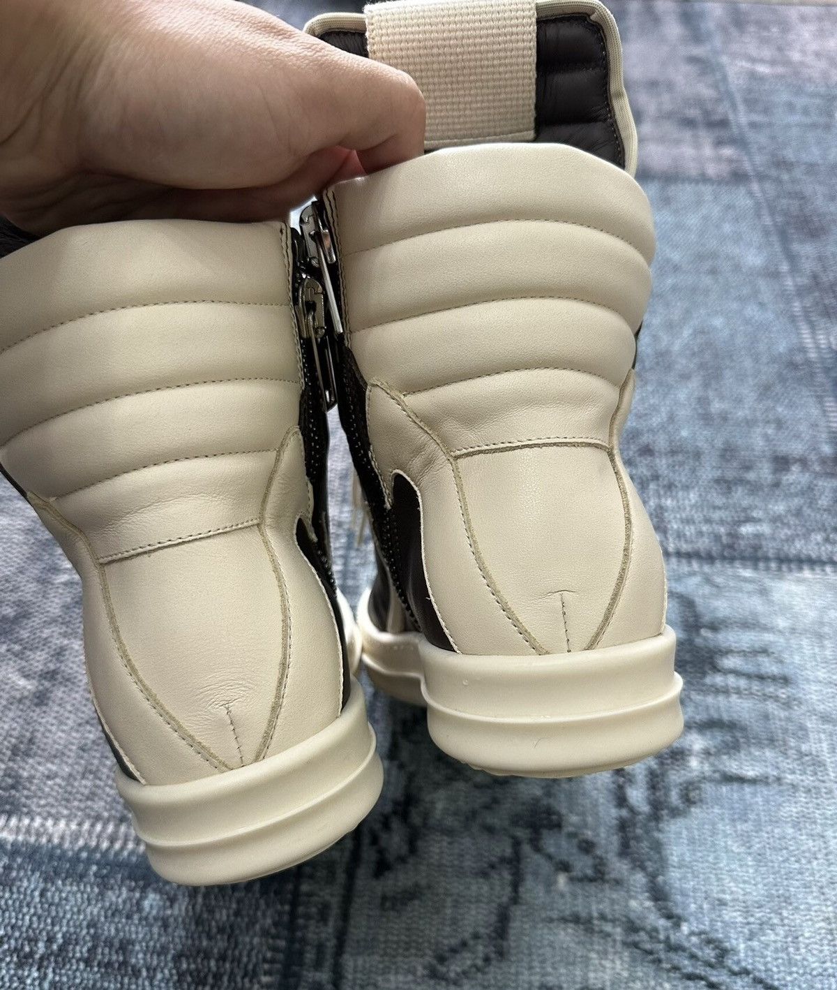 Rick Owens Rick Owens mainline inverted triangle high-top shoes Size US 7 / IT 37 - 3 Thumbnail