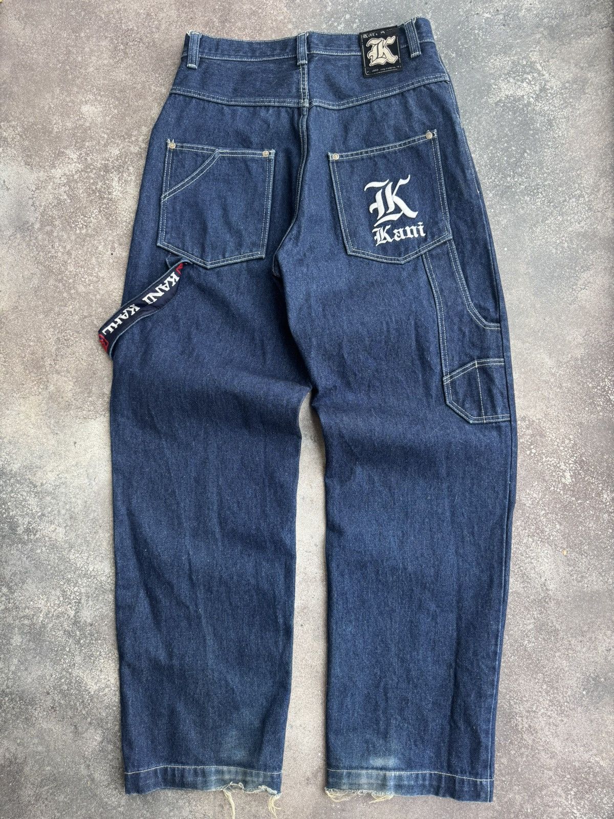 Karl Kani × Vintage Karl Kani Y2K Carpenter Denim Jeans Size US 32 / EU 48 - 2 Thumbnail