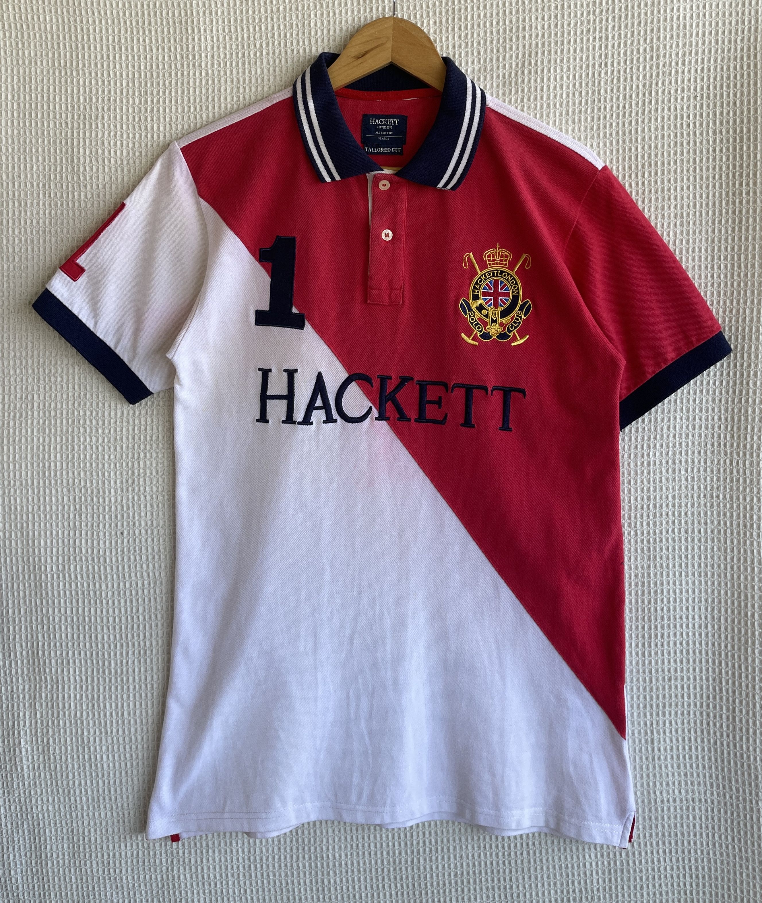Hackett × Rugby Ralph Lauren 🔥HACKETT LONDON POLO CLUB🔥Embroidered Big Logo Polo Tshirt Size US S / EU 44-46 / 1 - 1 Thumbnail
