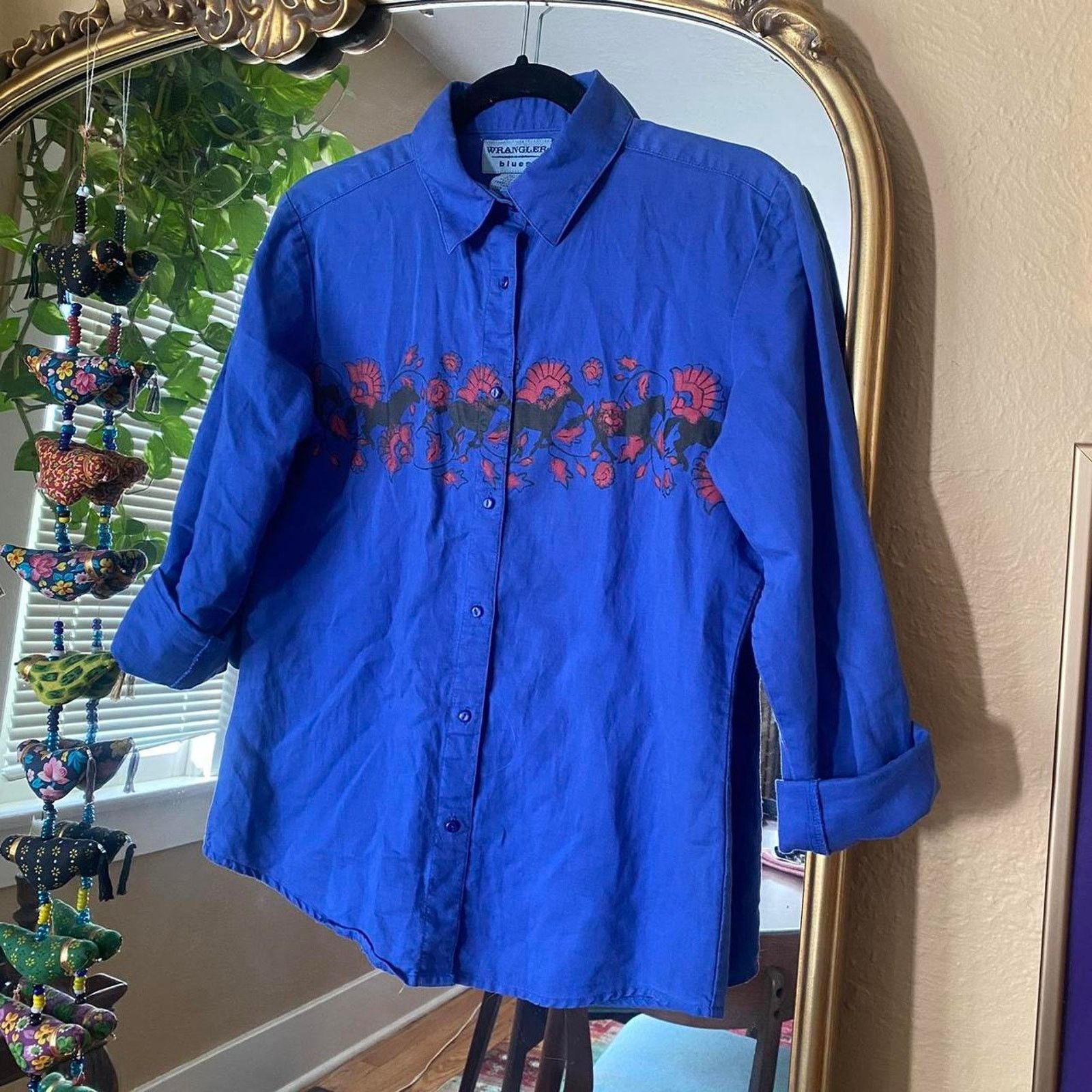 Wrangler Vintage Wrangler Blues Western Button Down Shirt Small Size S / US 4 / IT 40 - 3 Thumbnail