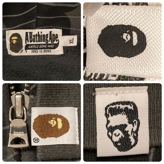 Bape BAPE LAYERED LINE CAMO Shark Full Zip Hoodie a bathing ape Size US XL / EU 56 / 4 - 8 Thumbnail