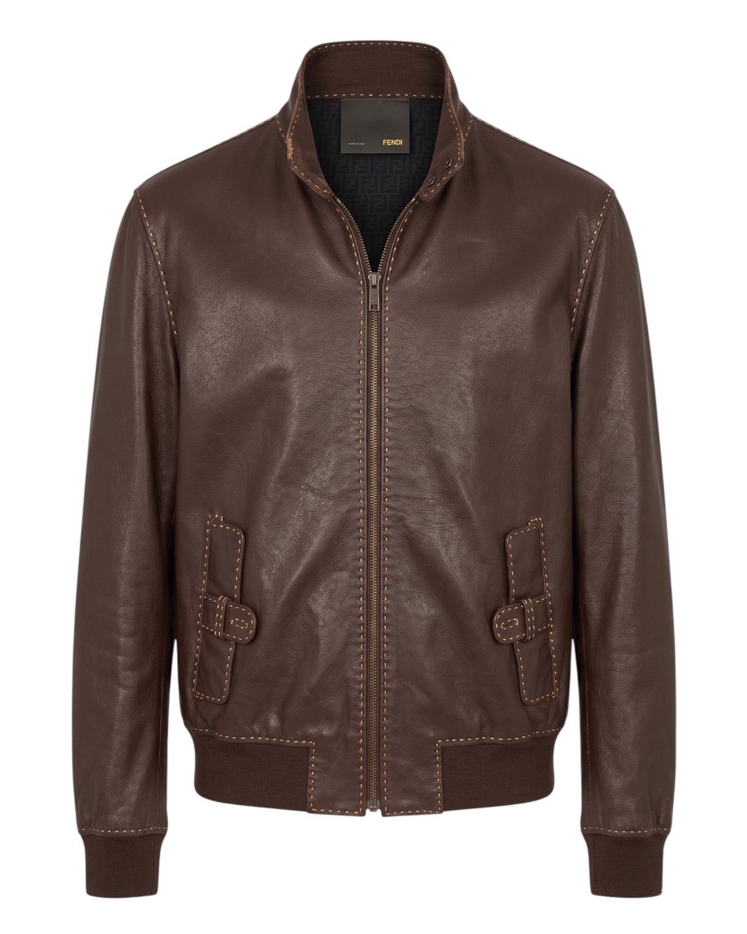 Fendi LEATHER JACKET Size US L / EU 52-54 / 3 - 1 Thumbnail