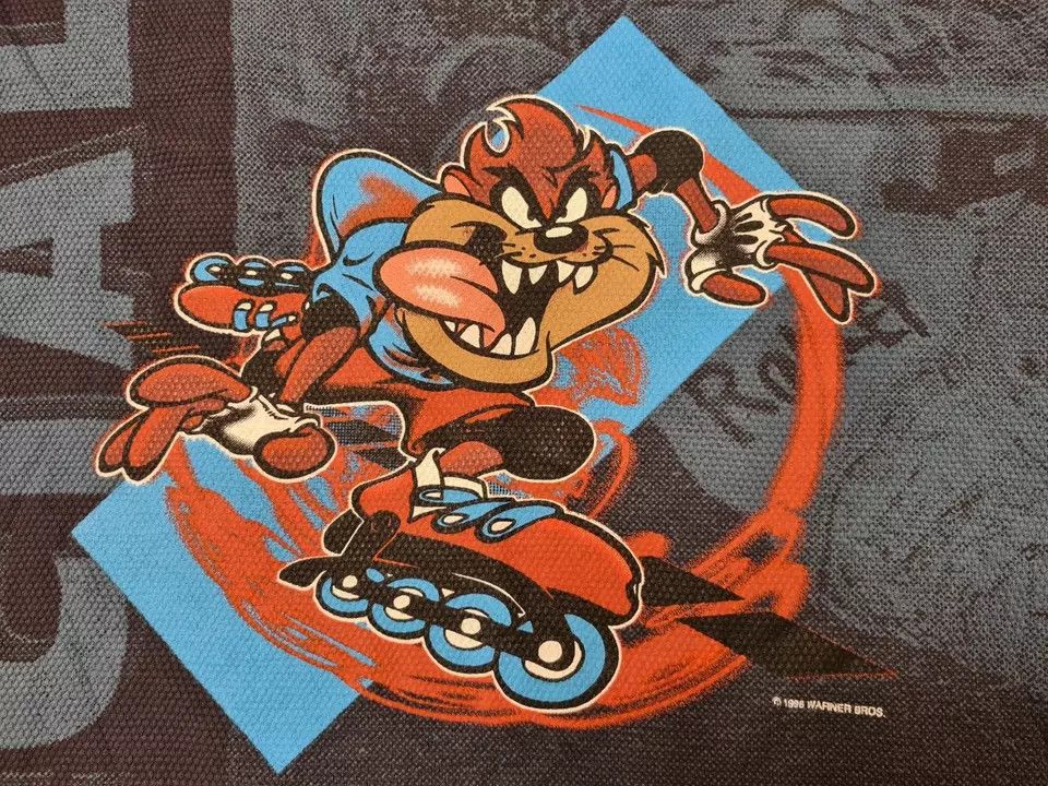 Vintage VINTAGE 1998 LOONEY TUNES SHIRT TAZ SPECIAL ROLLER SHIRT Size US XL / EU 56 / 4 - 5 Thumbnail