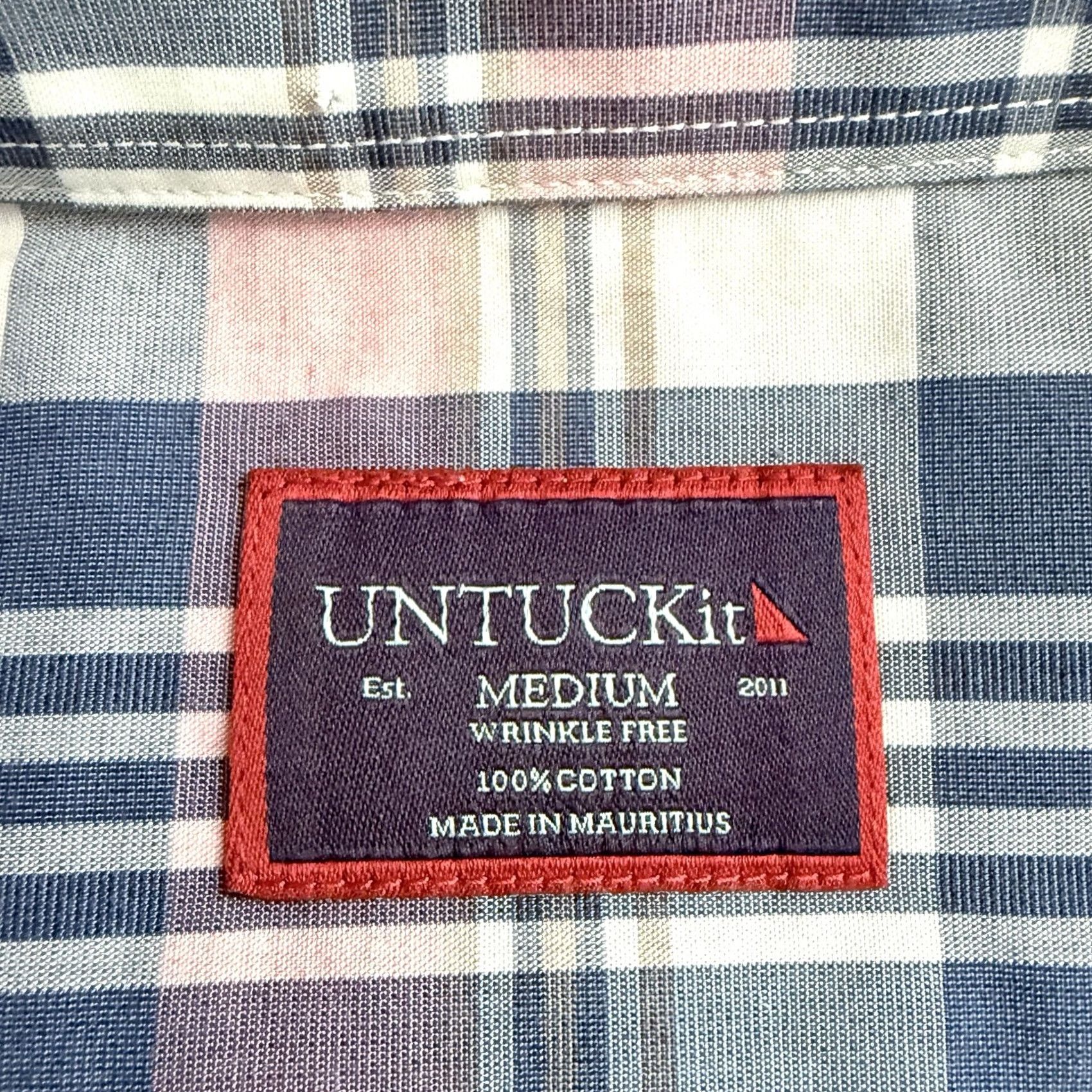 UNTUCKit UNTUCKit Wrinkle Free Plaid Long Sleeve Button-Down Shirt Mens M Multicolor Size US M / EU 48-50 / 2 - 4 Thumbnail