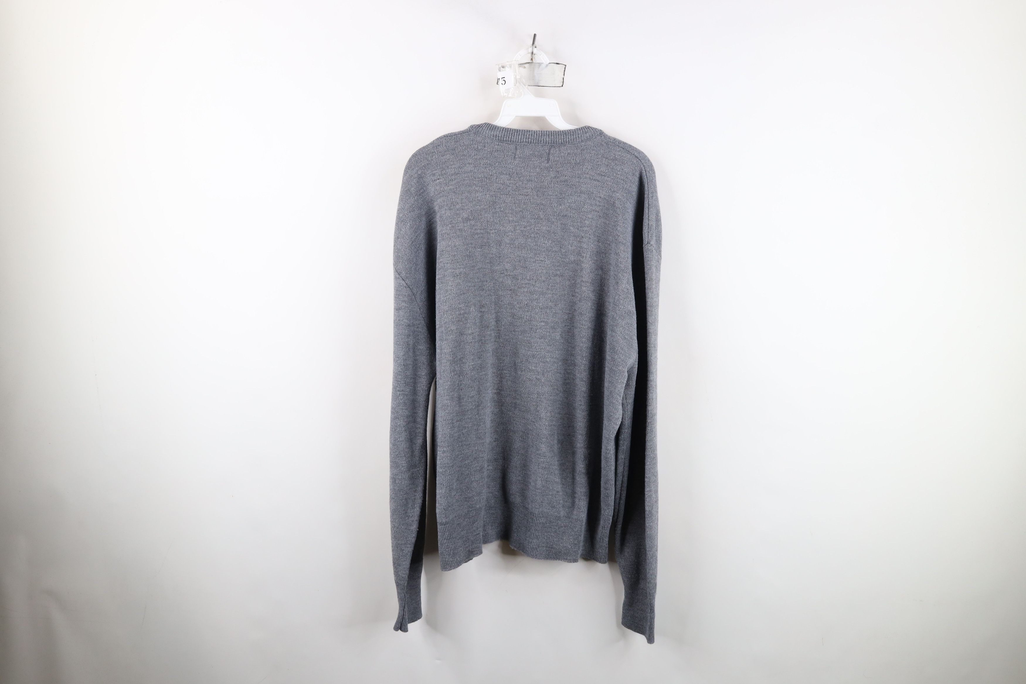 Vintage Vintage 70s 80s Streetwear Golf Knit V-Neck Sweater USA Gray Size US XL / EU 56 / 4 - 9 Thumbnail
