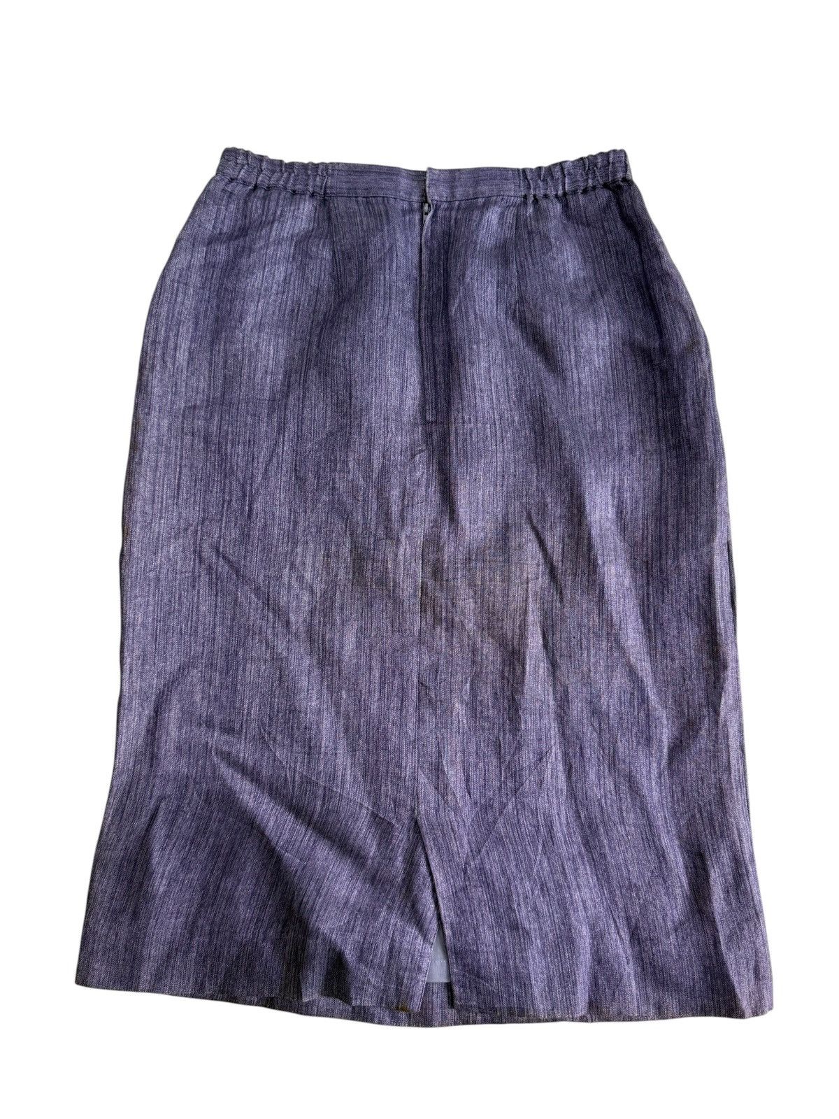 Burberry VINTAGE BURBERRY’S LONDON PURPLE LINEN SKIRT Size 27" / US 4 / IT 40 - 1 Thumbnail