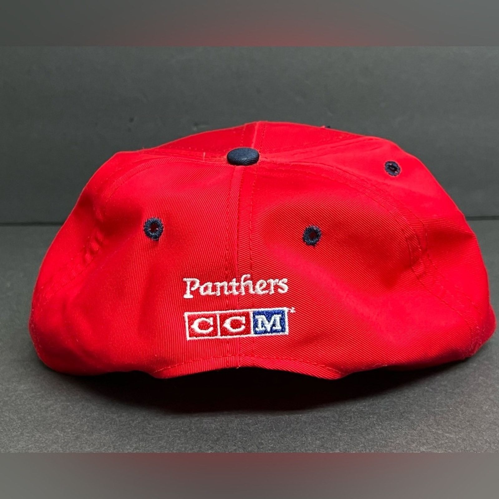Ccm Vintage Florida Panthers Hat 90s CCM Snapback Leapin Panther Size ONE SIZE - 2 Thumbnail