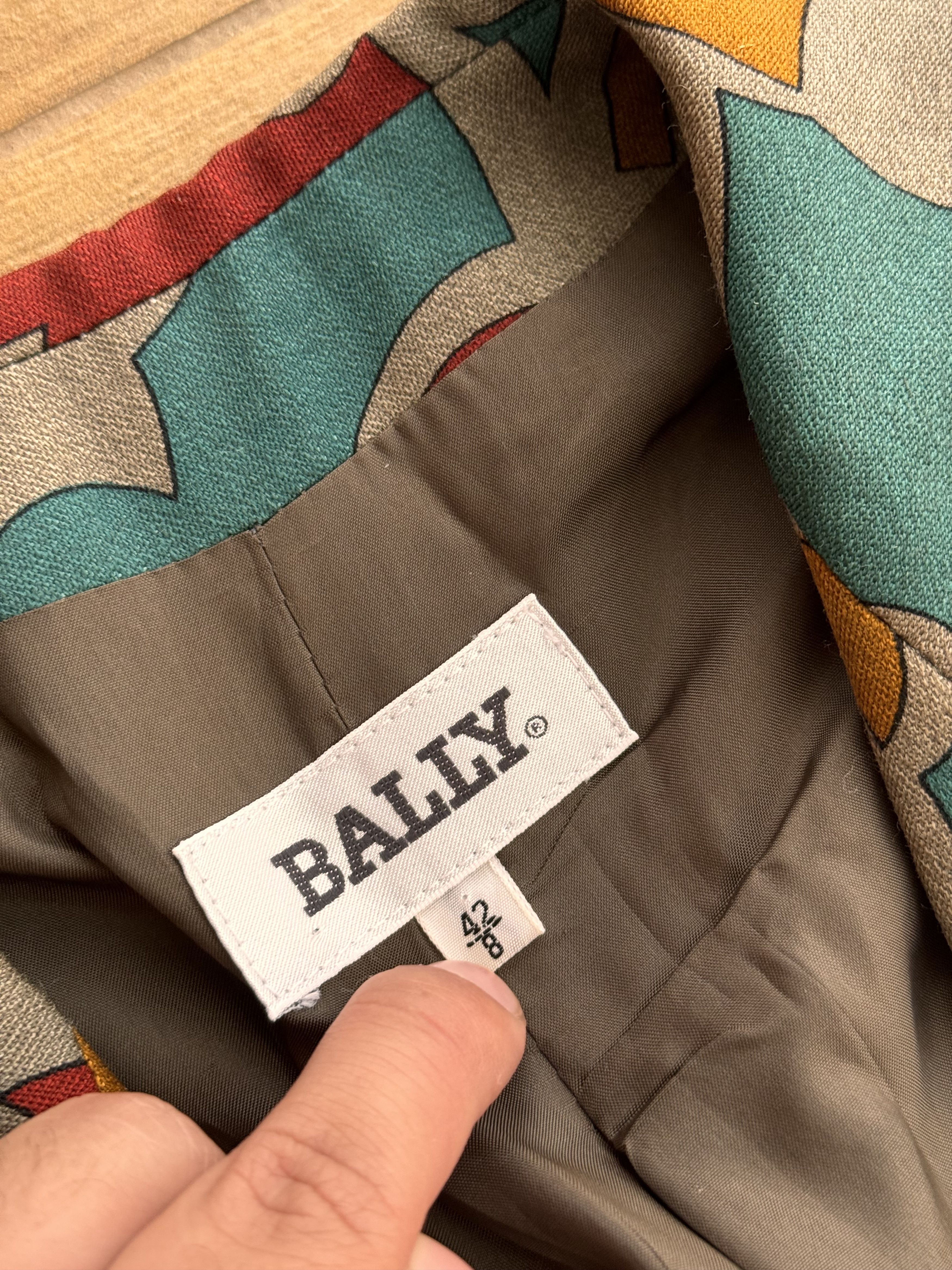 Bally Vintage Bally Gruppo GFT Collaudo Wool Floral Blazer&Ski Size L / US 10 / IT 46 - 14 Thumbnail