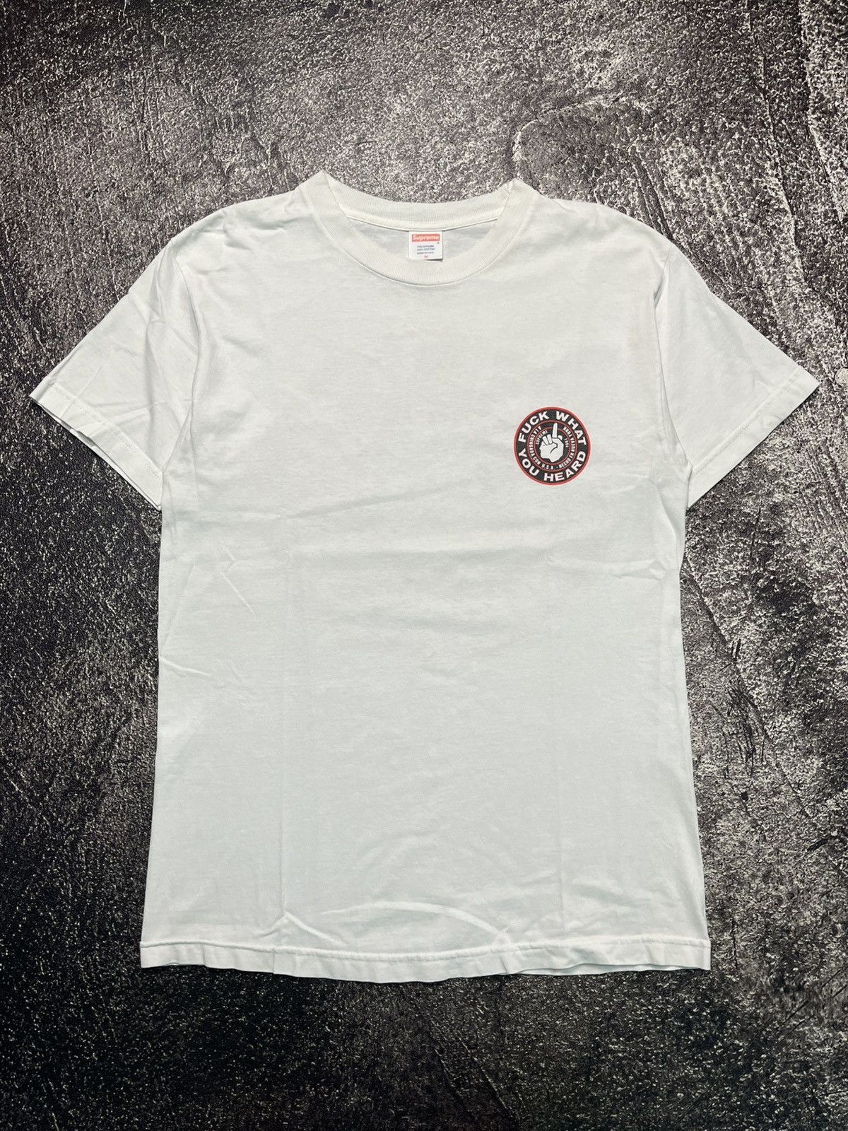 Supreme Supreme Fuck What You Heard Y2K White T-Shirts Size US M / EU 48-50 / 2 - 2 Thumbnail