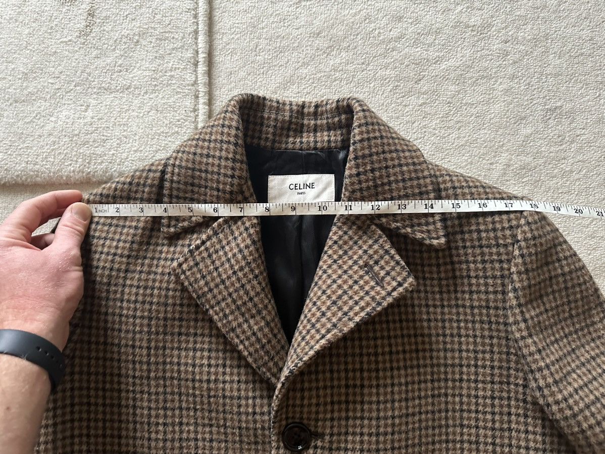 Celine FW19 Celine Pied de Poule Wool Max Coat Hedi Slimane Size US S / EU 44-46 / 1 - 8 Thumbnail