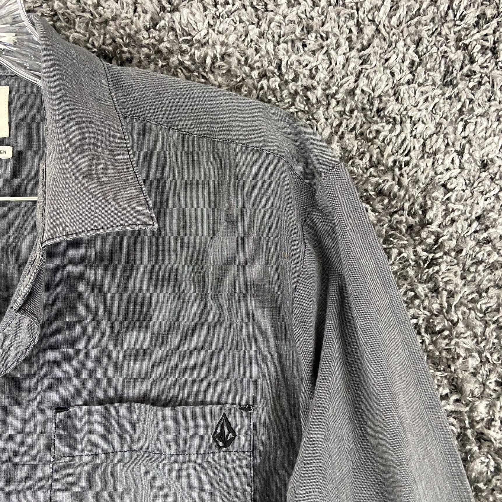 Volcom Volcom Shirt Men M Gray Long Sleeve Button-Up Regular Size Medium Size US M / EU 48-50 / 2 - 4 Thumbnail