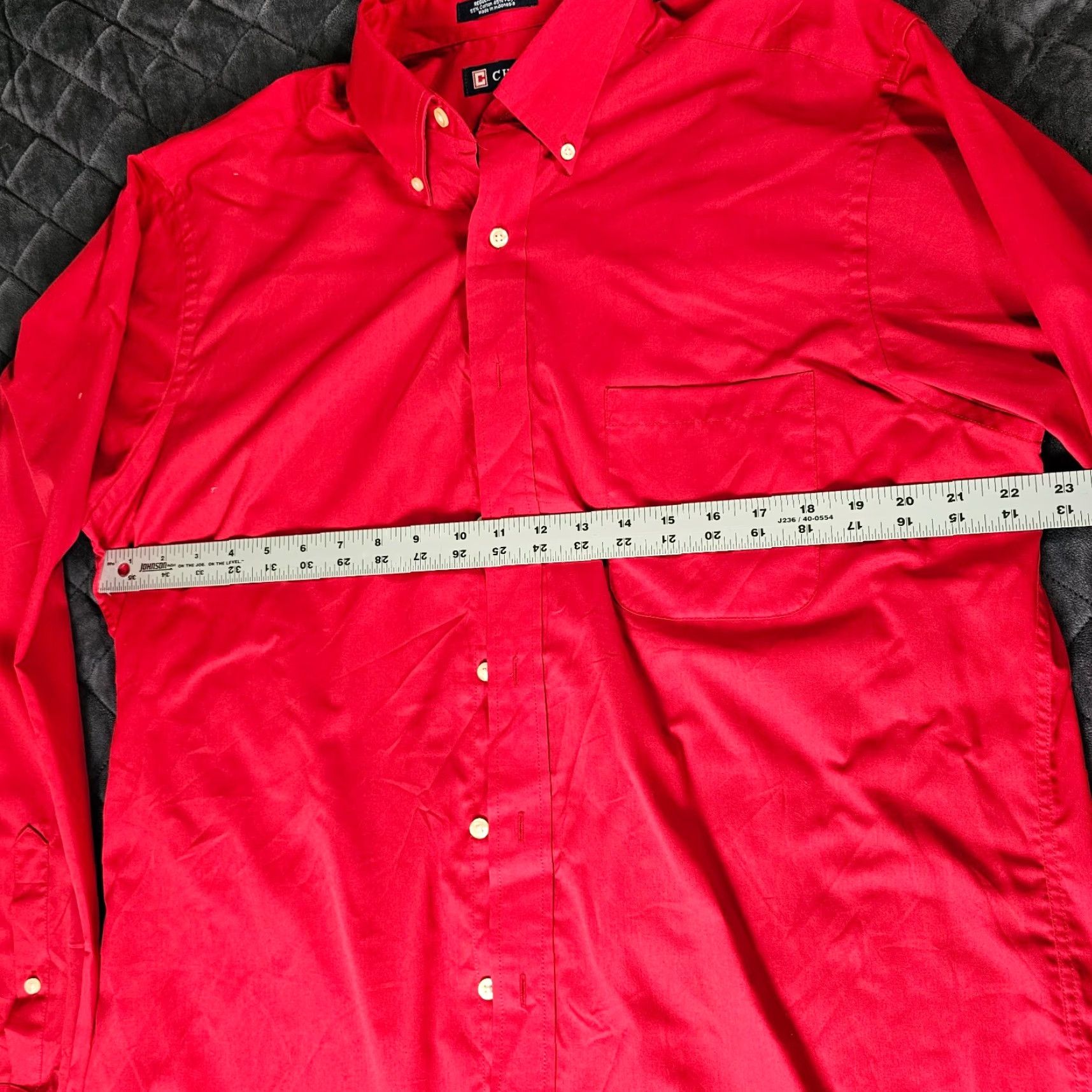 Chaps Chaps Wrinkle Free Twill Mens Shirt Size Large Classic Fit Solid Red Button Down Size US L / EU 52-54 / 3 - 5 Thumbnail