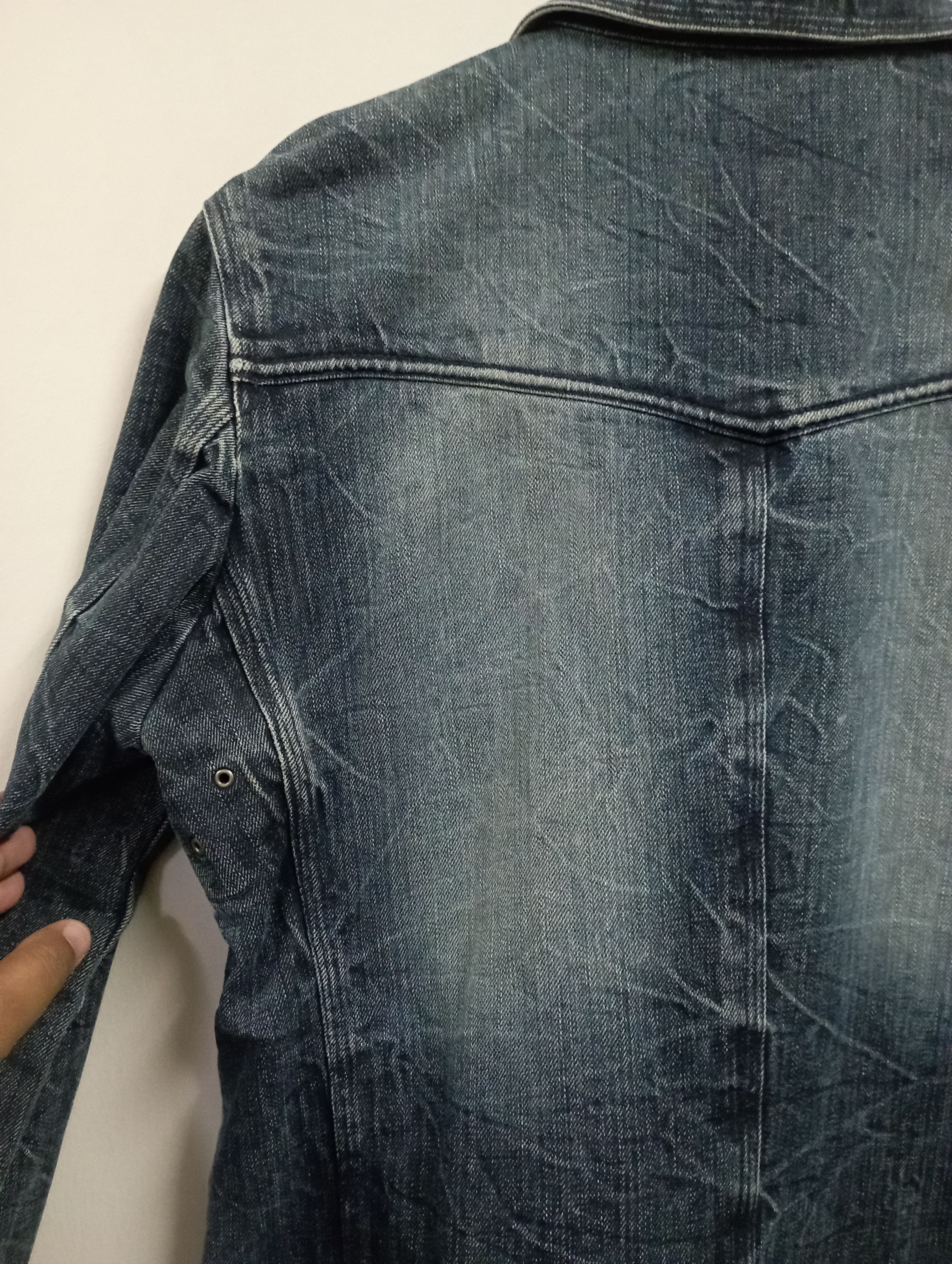 PPFM Vintage Japanese Junmen Lightning Wash Denim Jacket Size US L / EU 52-54 / 3 - 11 Thumbnail