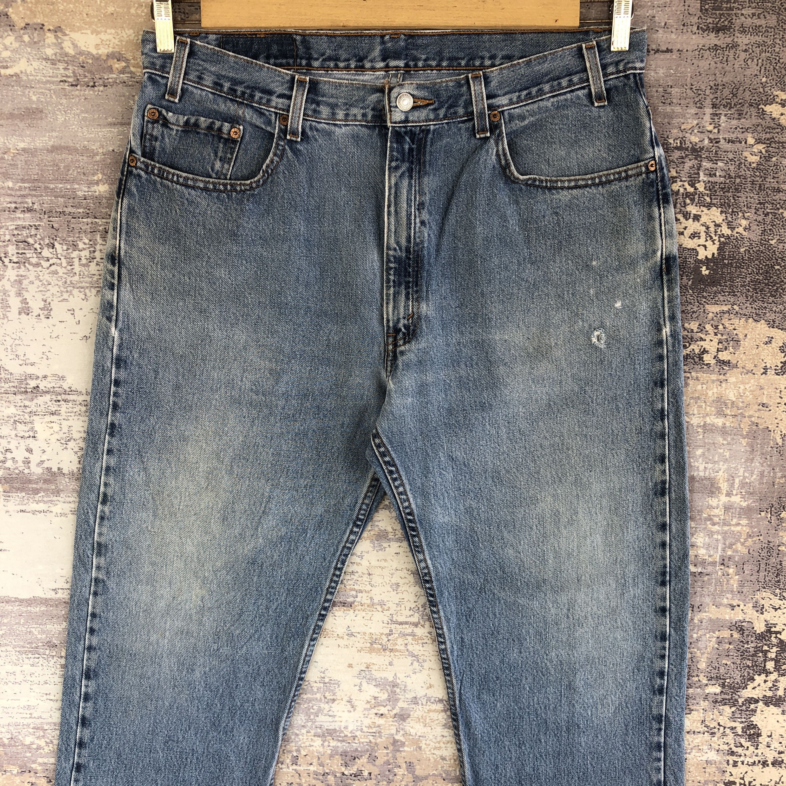 Levi's Vintage 90s Levis 505 SunFaded Jeans Light Wash Denim Size US 36 / EU 52 - 3 Thumbnail