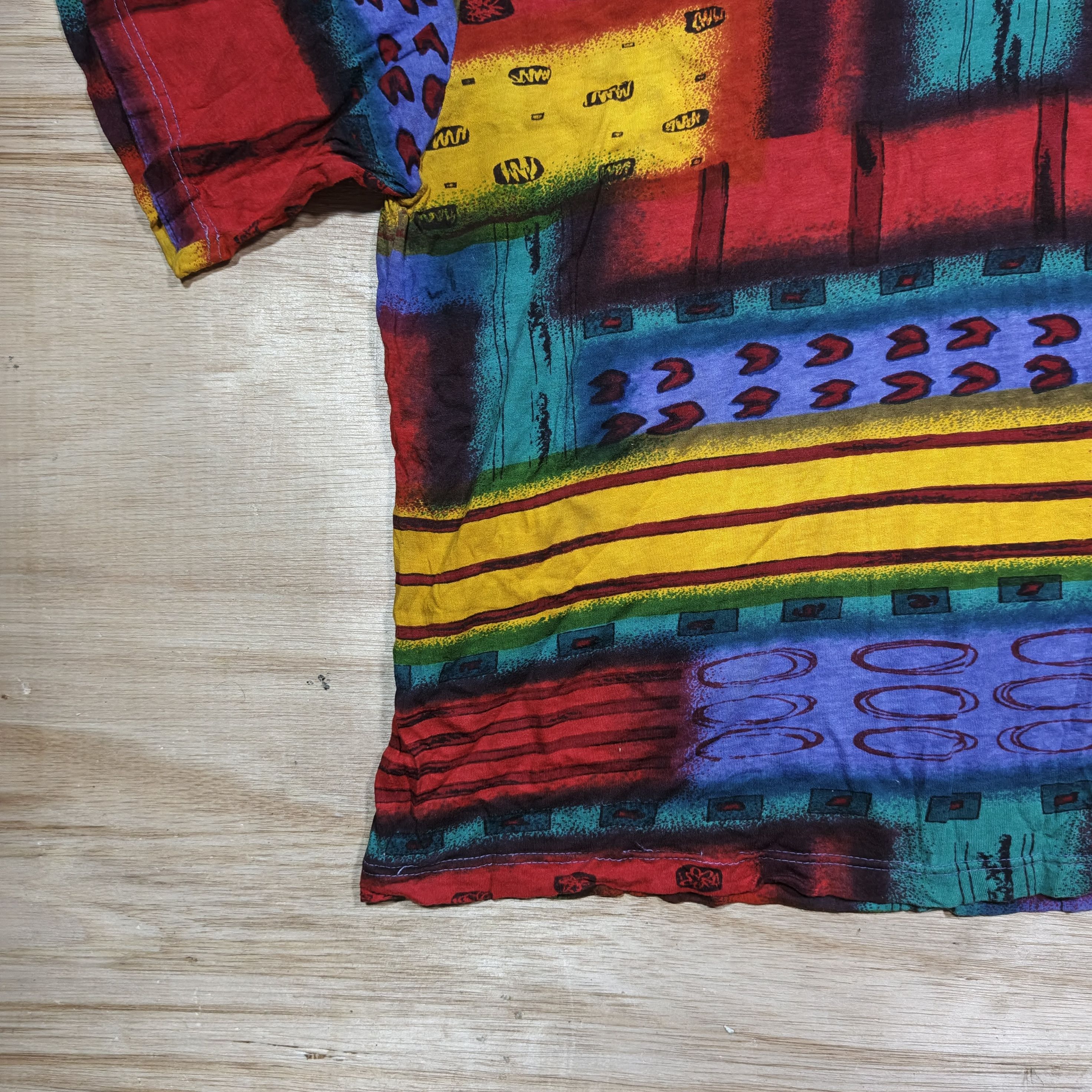 Vintage 90's MAHILA COLLECTIONS Abstract Pattern Aesthetic Size US XL / EU 56 / 4 - 4 Thumbnail