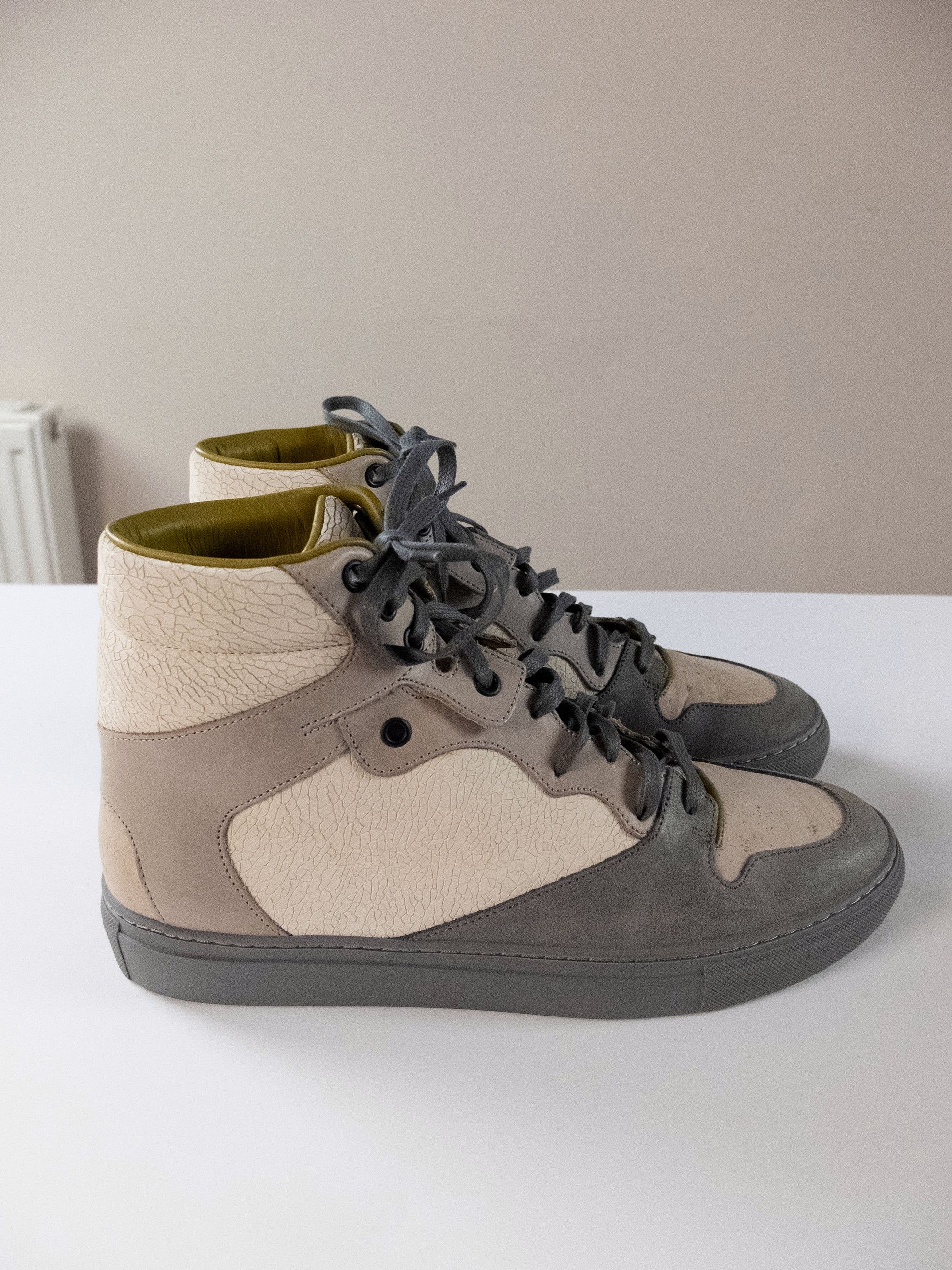 Balenciaga BALENCIAGA Arena crackled cork effect high sneakers 8 41 Size US 8 / EU 41 - 3 Thumbnail