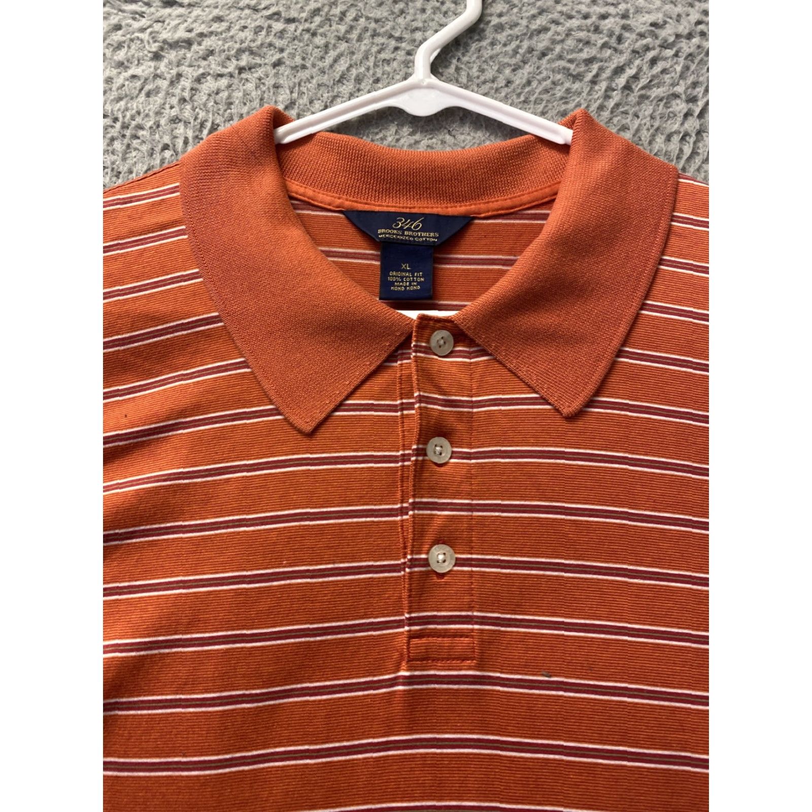 Brooks Brothers Brooks Brothers Golf Polo Shirt Men’s XL Short Sleeve 100% Cotton Brown Casual Summer Active Size US XL / EU 56 / 4 - 2 Thumbnail