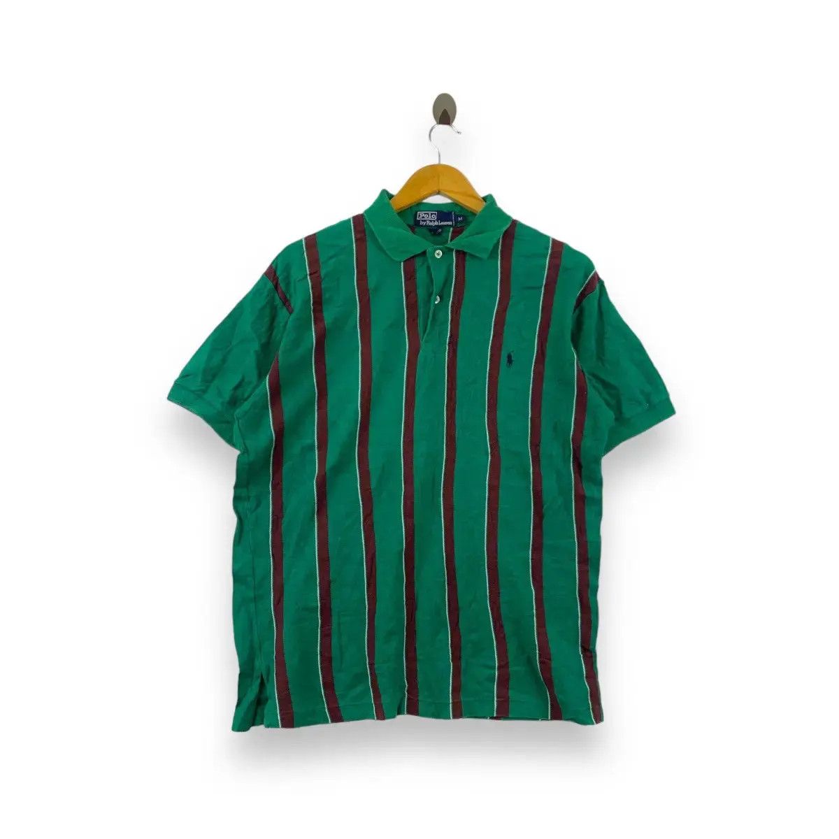 Polo Ralph Lauren Vintage 90’ POLO RALPH LAUREN Small Pony Striped Tee Shirt Size US M / EU 48-50 / 2 - 1 Thumbnail