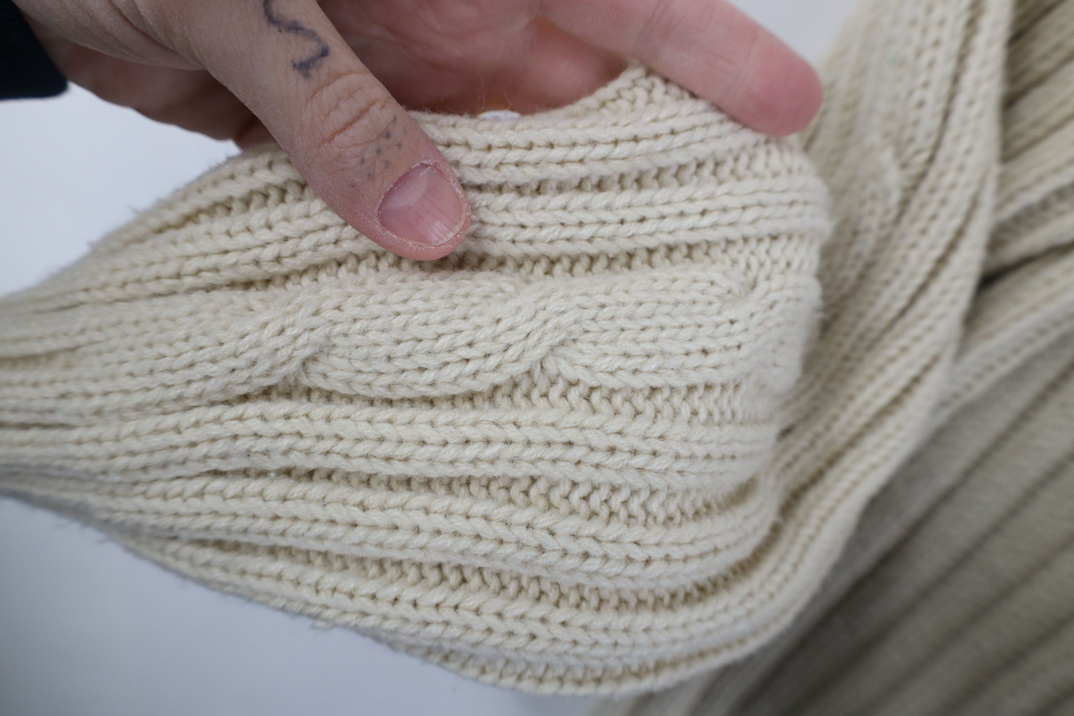 Vintage Vintage 70s Streetwear Knit Fisherman Turtleneck Sweater Size L / US 10 / IT 46 - 5 Thumbnail