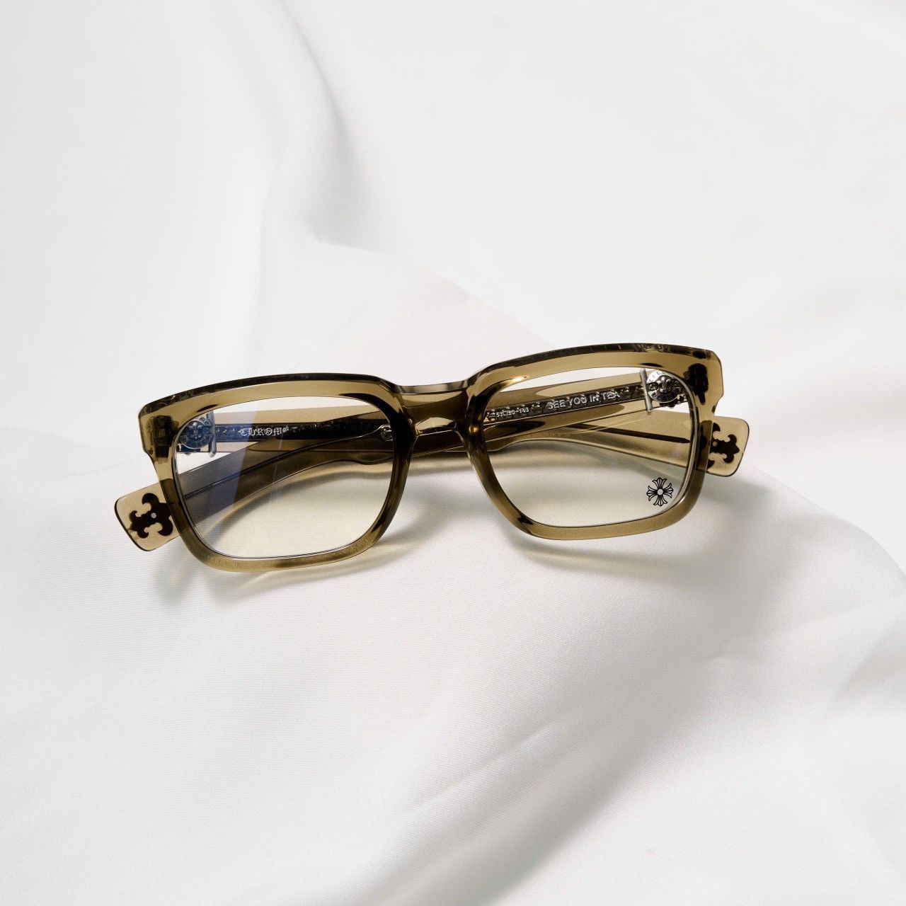 Chrome Hearts CHROME HEARTS SEE YOU IN TEA ARMY GLASSES Size ONE SIZE - 6 Thumbnail