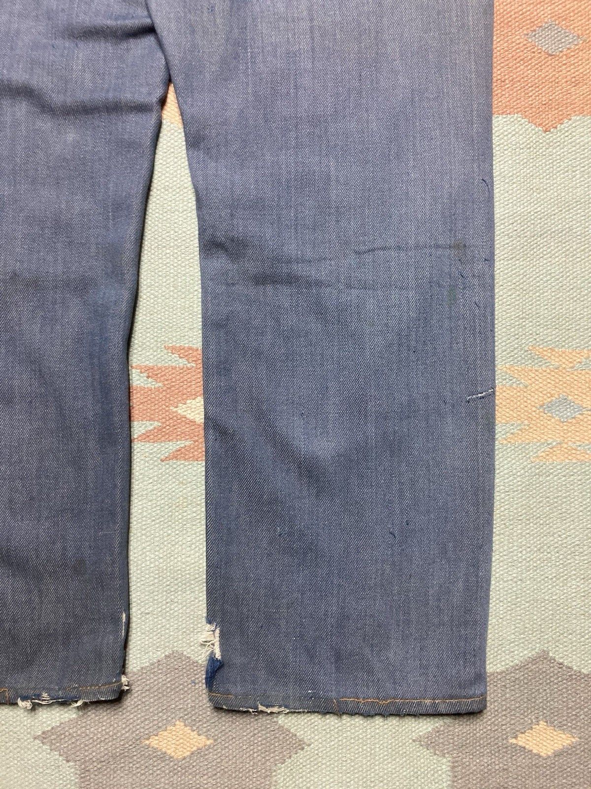 Vintage 1960s Ranchcraft jeans Penneys farm repair distressed 35x29 Size US 35 - 9 Thumbnail