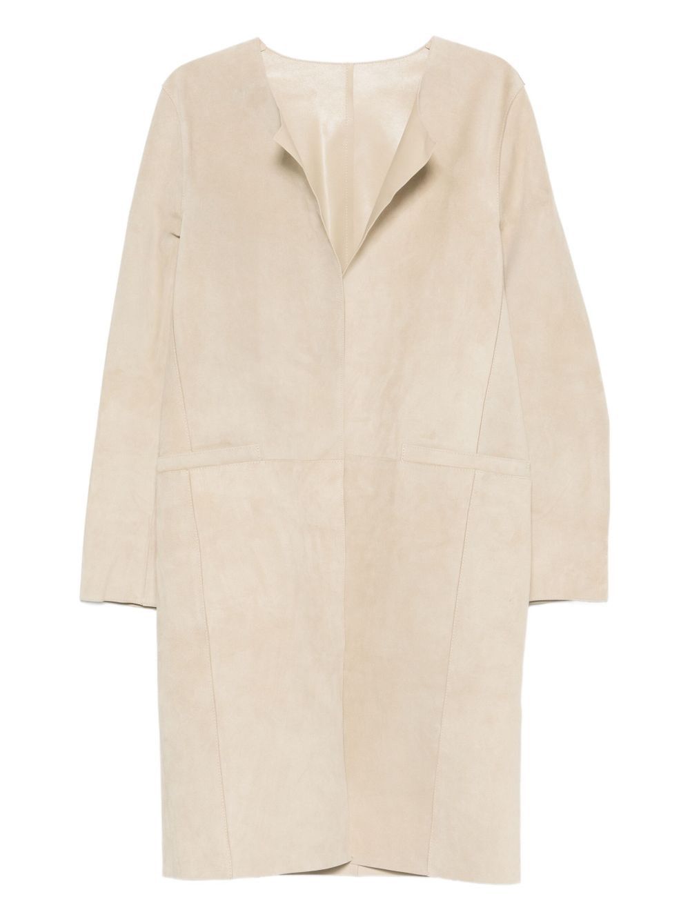 Toteme SUEDE LEATHER COAT Size XS / US 0-2 / IT 36-38 - 1 Thumbnail